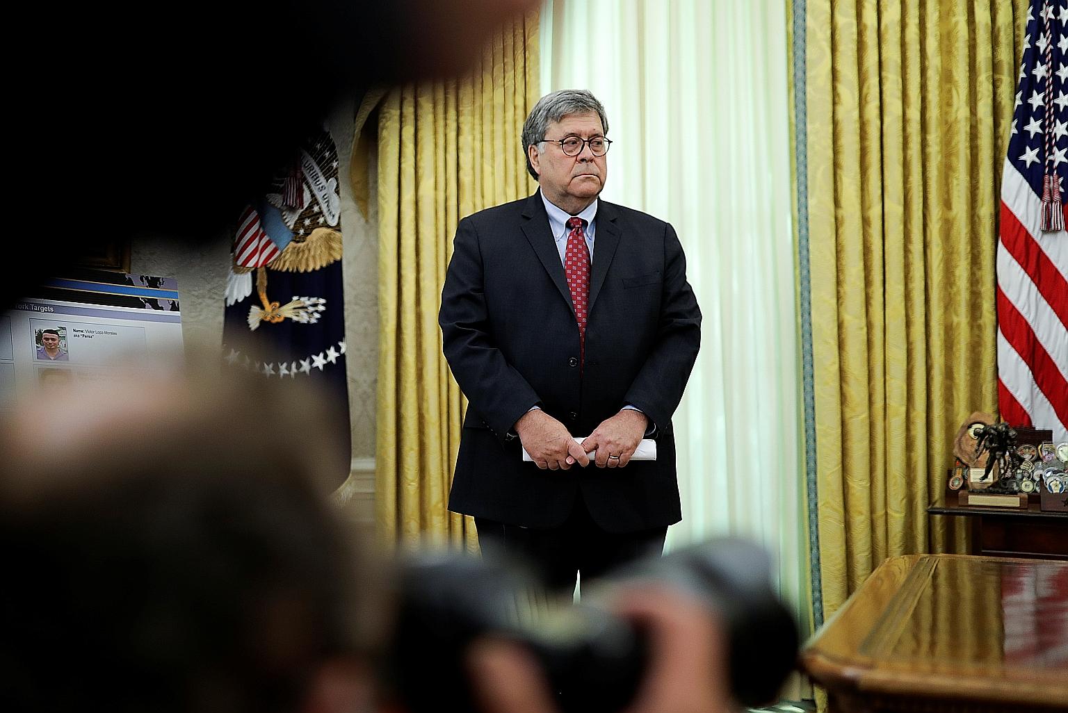 US Attorney-General William Barr criticised Hollywood and Silicon Valley firms for "corporate appeasement" of the Chinese Communist Party.