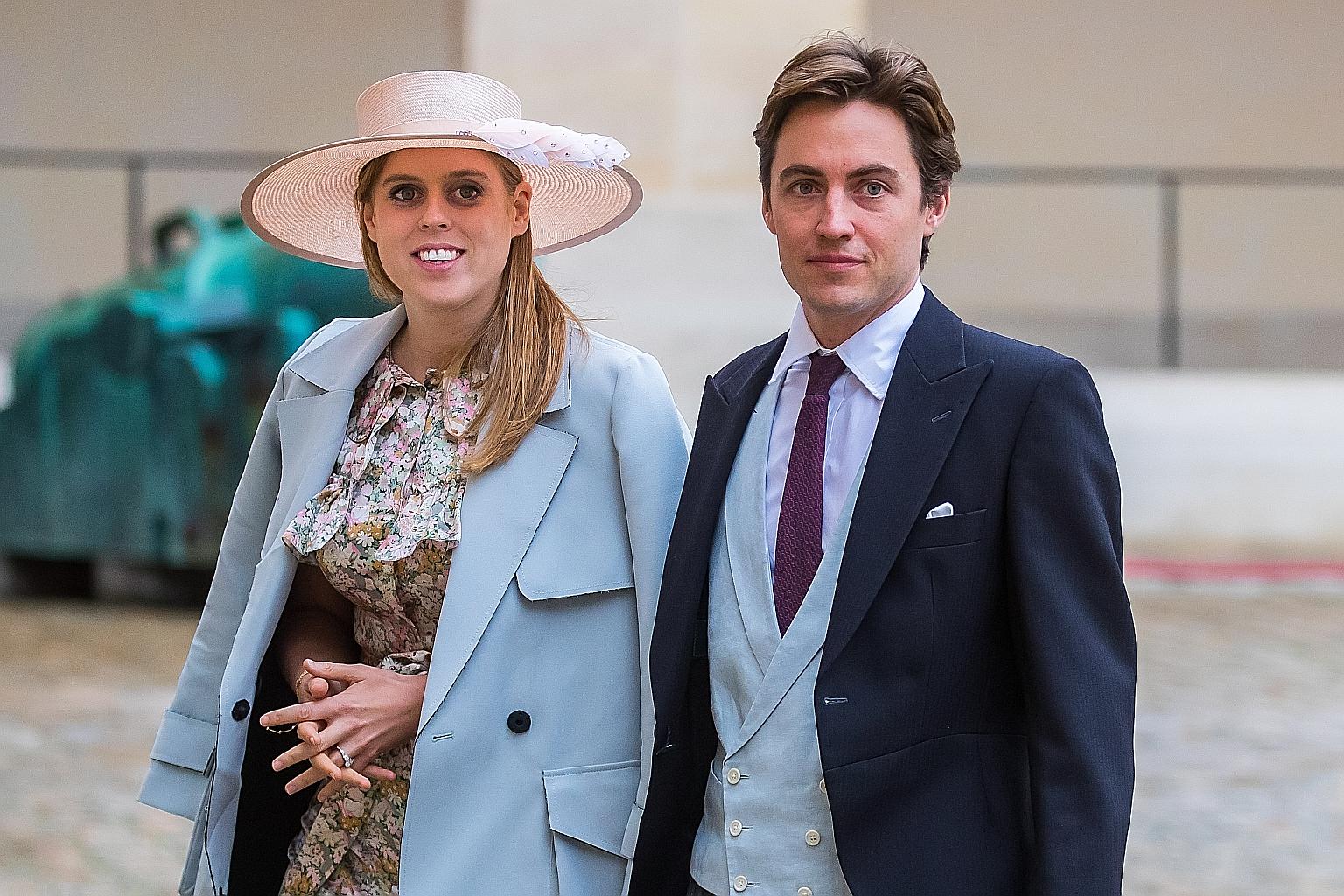 Princess Beatrice and Italian businessman Edoardo Mapelli Mozzi, in a photo taken in October last year, were married last Friday.