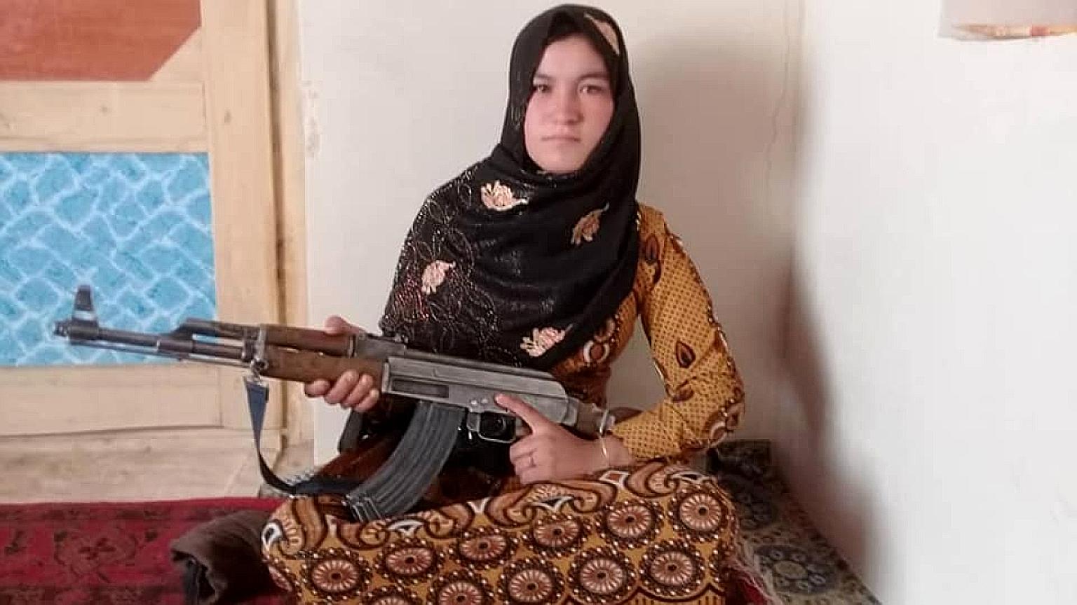 Qamar Gul, 15, shot down two Taleban militants after they gunned down her parents outside their home last week. A photo of Gul posing with a gun has circulated online, with many praising her actions and calling for her safe passage out of the country