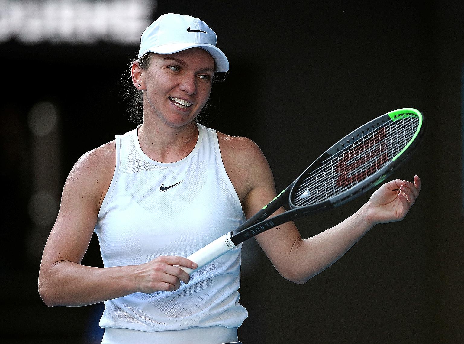 Simona Halep, pictured during January's Australian Open, appears to be concentrating on clay-court tournaments in Europe and could skip the US Open, which starts on Aug 31 in New York.