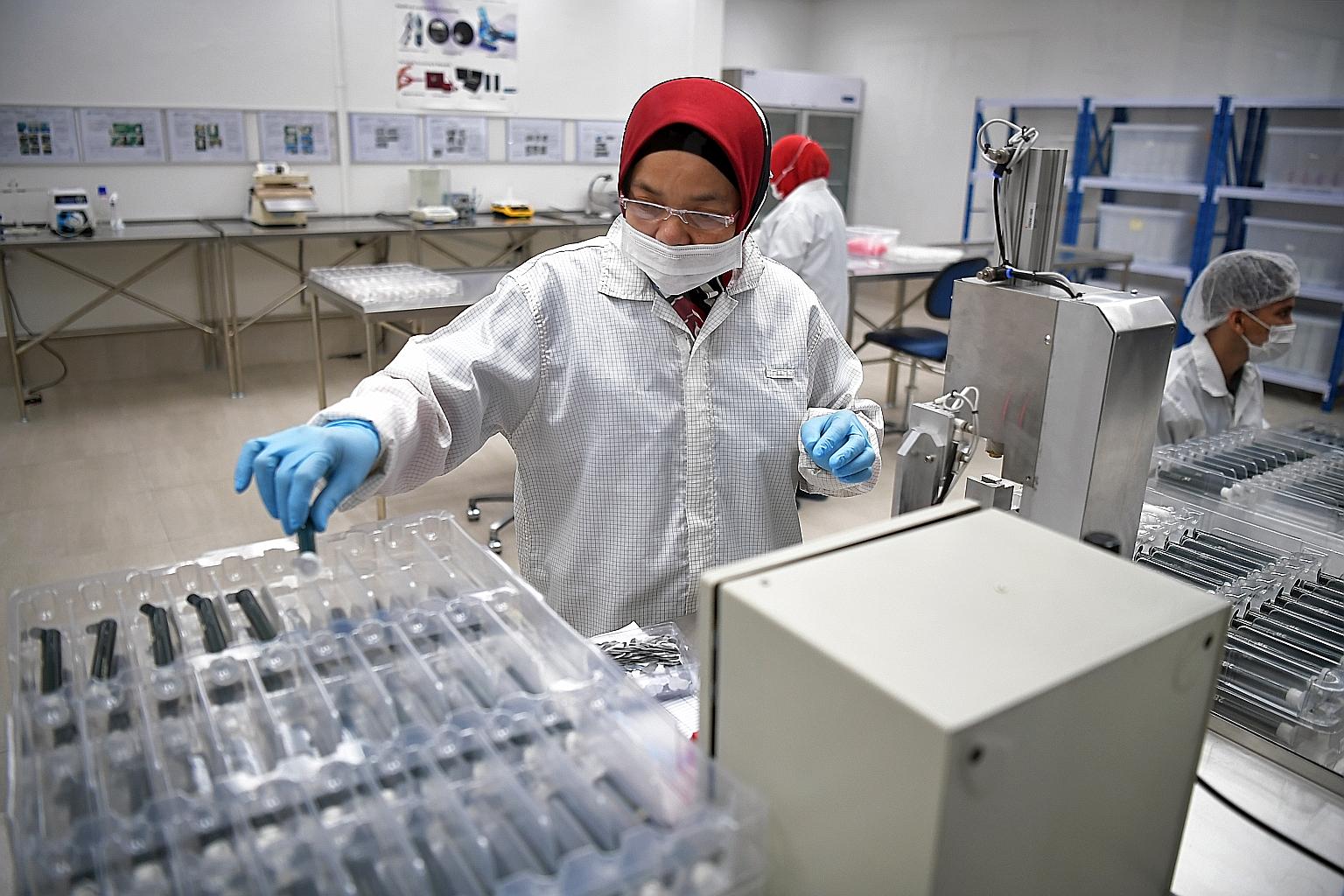 The medical technology segment grew 5.9 per cent last month to meet export demand for Covid-19-related devices. But biomedical manufacturing saw one of the largest falls, with output tumbling 30.6 per cent.