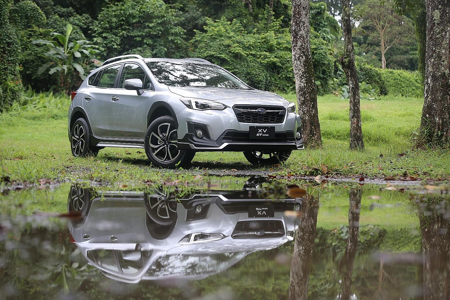 The leather seats of the Subaru XV GT edition have a new design and an eight-inch touchscreen infotainment display is now compatible with Apple CarPlay and Android Auto.