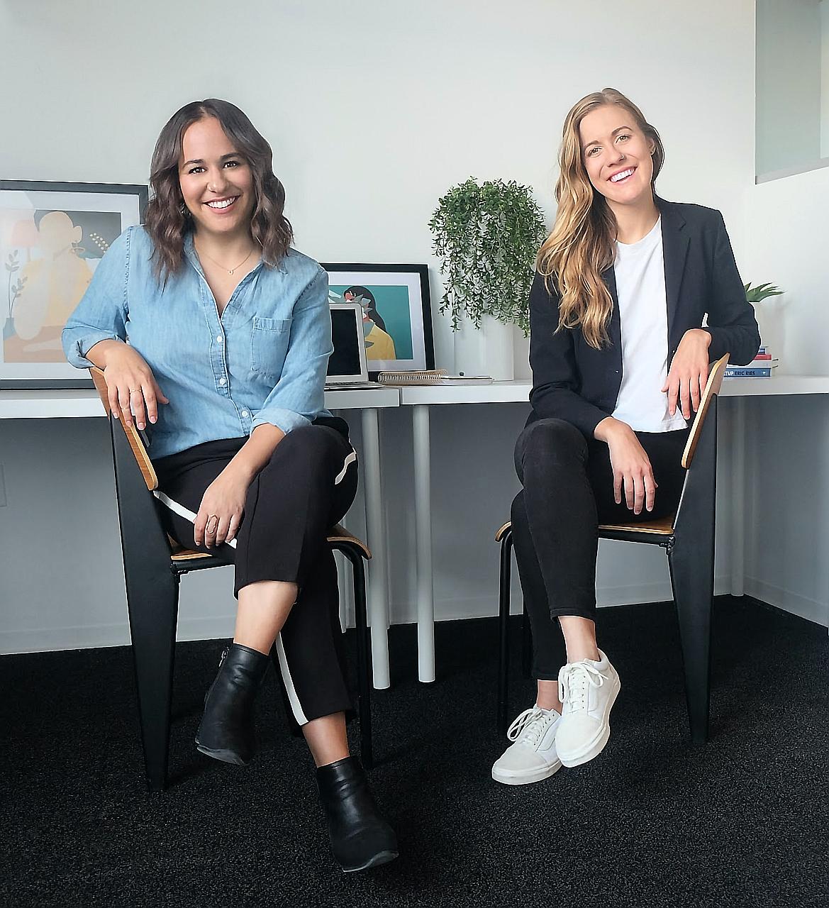 Lantern co-founders Alyssa Ruderman (left) and Liz Eddy. The company, which calls itself "the single source of guidance for navigating life before and after a death", has seen a 123 per cent rise in users, most of them under 45.