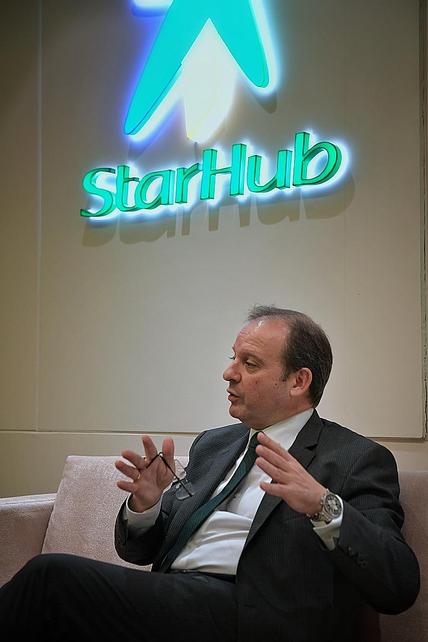 Mr Peter Kaliaropoulos first joined StarHub in 1999 as a senior vice-president, then left in 2000. He rejoined in 2018 as chief executive.