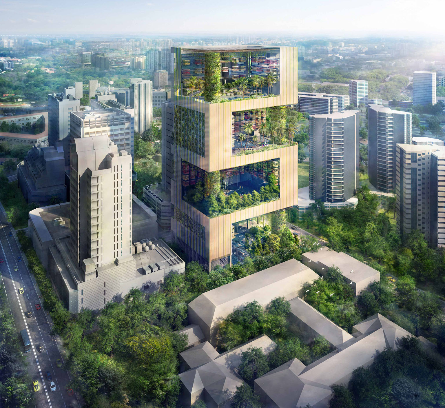 Pan Pacific Orchard was closed for redevelopment in 2018 and is targeted to reopen next year. The hotel will set a new benchmark for green hospitality, with self-sustaining sky terraces using rainwater harvesting systems and solar cells. PHOTO: UOL G