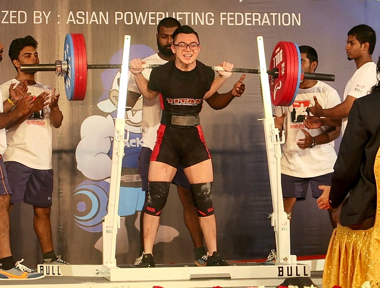 Powerlifter Matthew Yap (above) and basketball player Ng Han Bin (left) are among the six outreach ambassadors appointed by the Chiam See Tong Sports Fund.