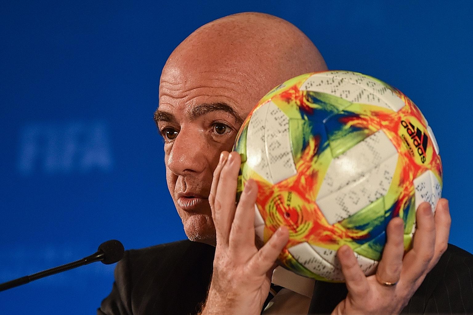 Swiss-Italian lawyer Gianni Infantino, 50, will continue with his duties as Fifa president and will "respect any decision by the ethics committee".