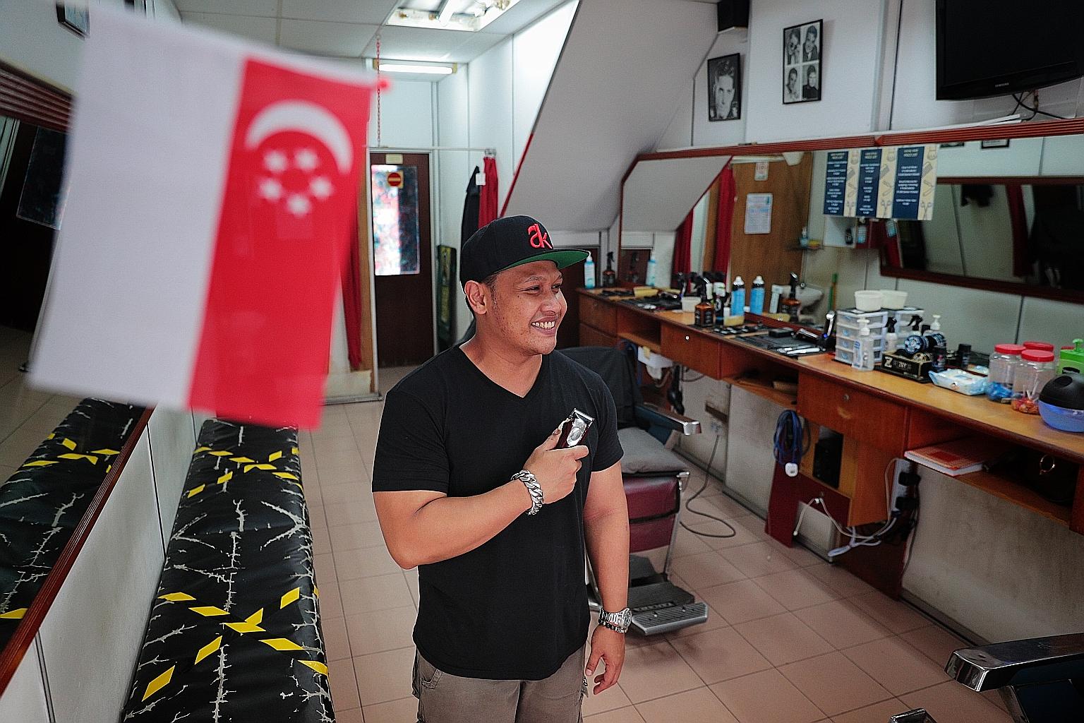 Mr Muhamad Syuhadak says the fusion of the old and the new helps him form a clientele of all ages and races.