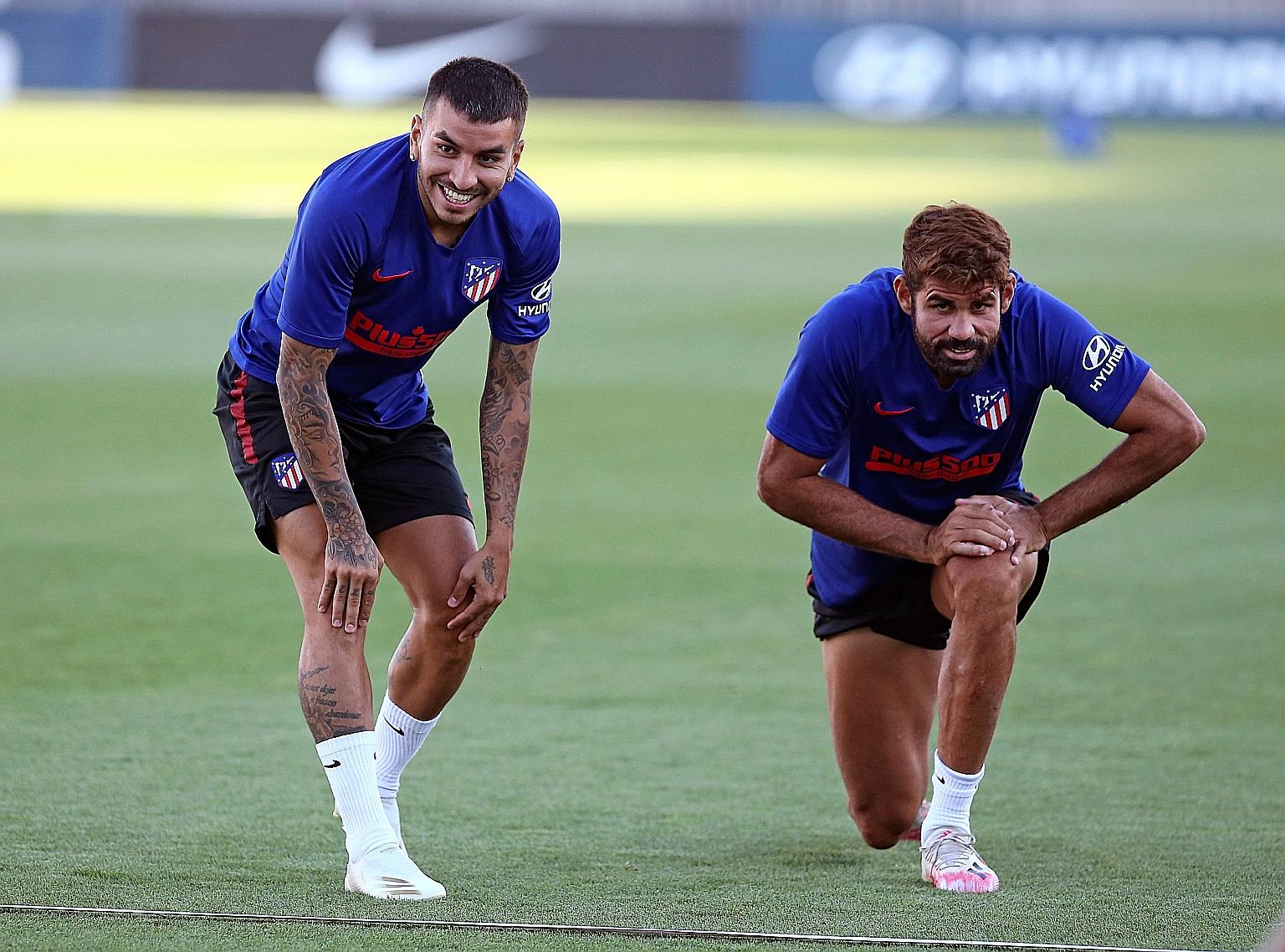 Atletico Madrid's Angel Correa tested positive for Covid-19 on Sunday.