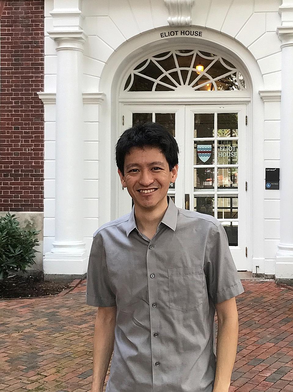 Dr Li Shengwu, seen here in Cambridge, Massachusetts, in 2017, was found guilty last month over a private Facebook post that year in which he wrote that the Singapore Government is "very litigious and has a pliant court system". REUTERS