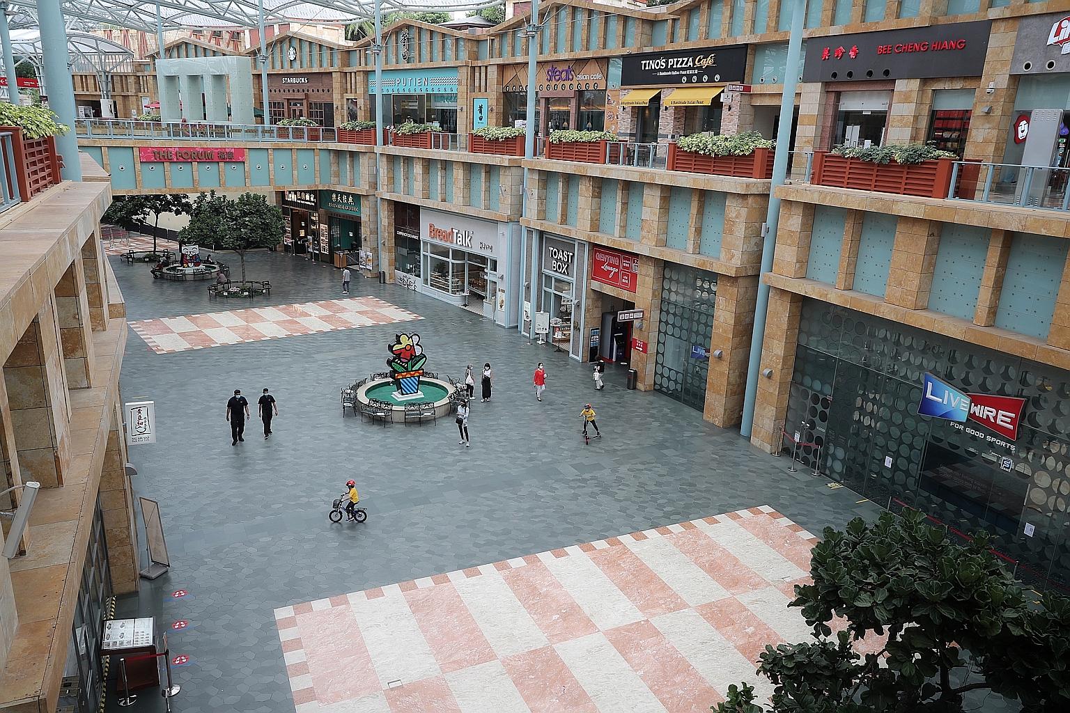 Few visitors were seen on an afternoon at Resorts World Sentosa last month. Dr Kevin Cheong, chairman of the Association of Singapore Attractions, said most tourist attractions that have been allowed to reopen are currently restricted to no more than