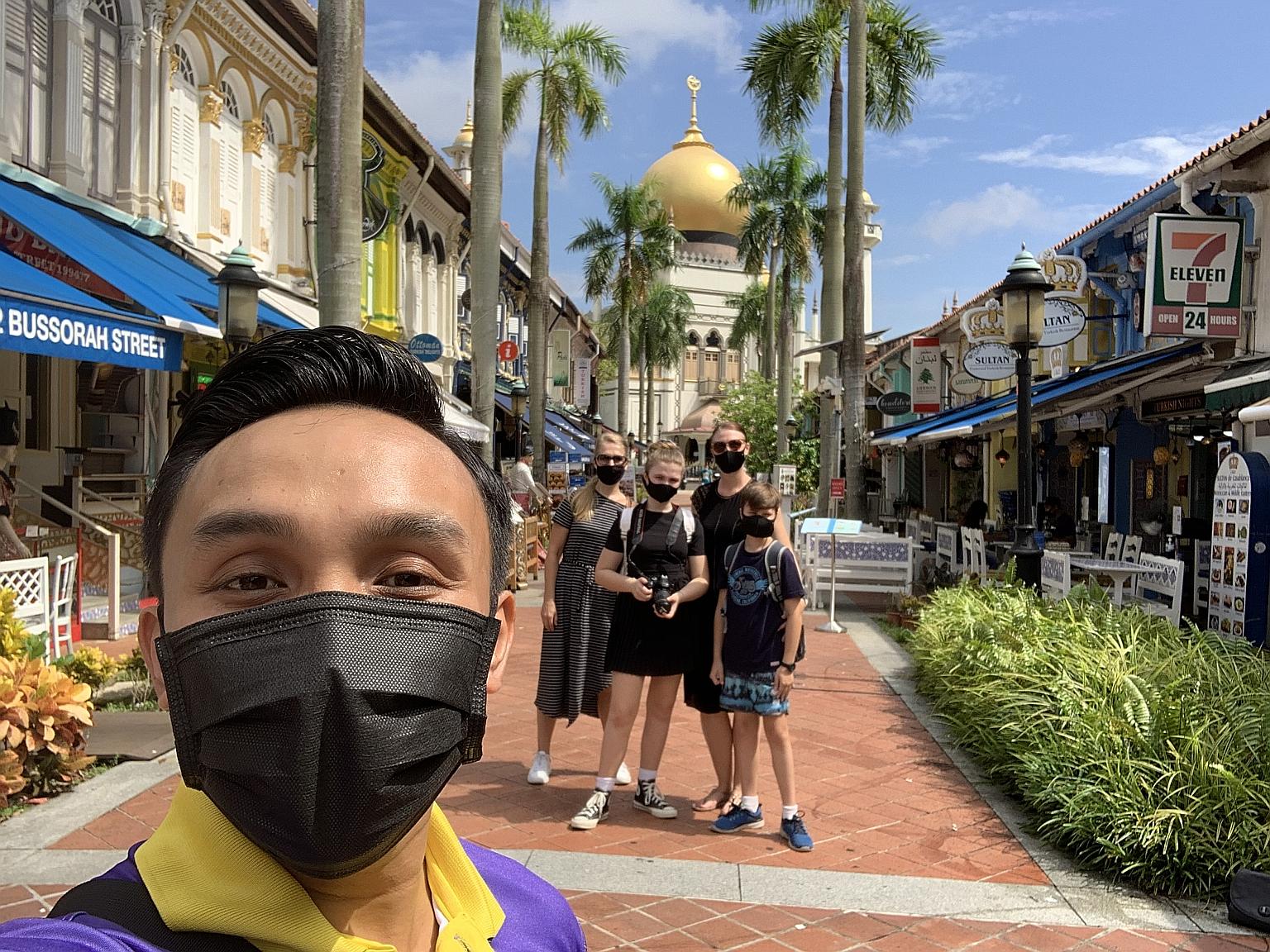 Mr Basirun Mansor (above) is one of the guides leading tours for Monster Day Tours, which launched a series of SG55 tours, in which all proceeds go to the guides.