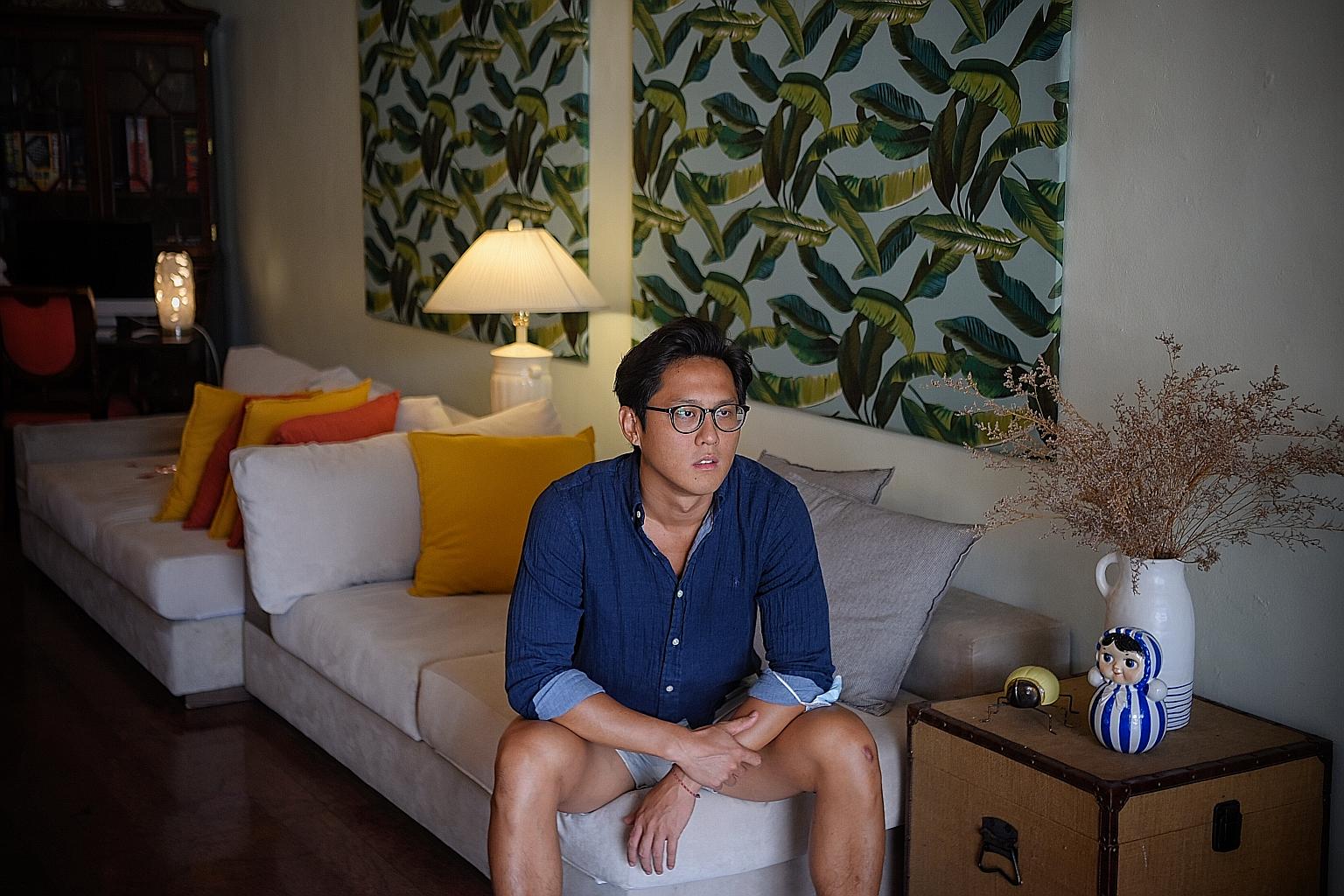 Above: To cut costs, hostel owner Jacquelyn Chan has put some of her staff on no-pay leave and she has stepped in to clean toilets and make beds. Left: Mr Adler Poh says hostel operators do not have deep pockets to sustain the business until tourism