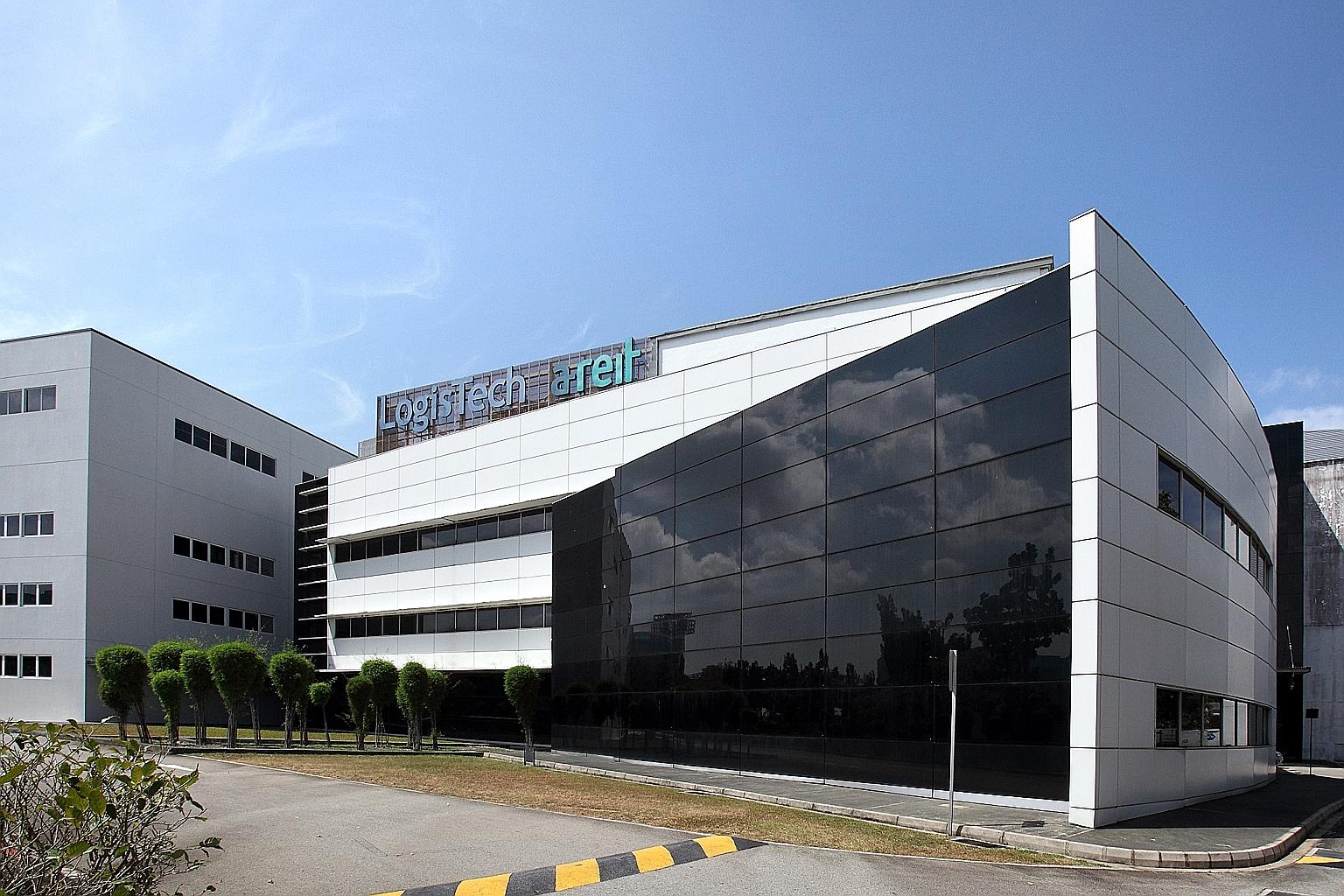 Developer CapitaLand installed 21,000 solar panels atop logistics building LogisTech and five other industrial properties here.