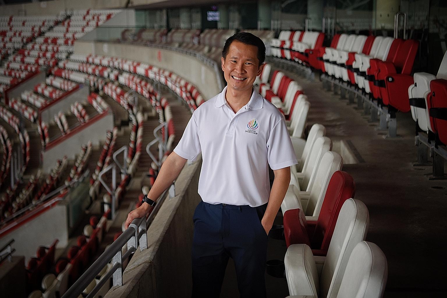 Lionel Yeo has been chief of the Sports Hub since February. The former public servant recognises the need for the Hub to serve the Singapore public's needs.