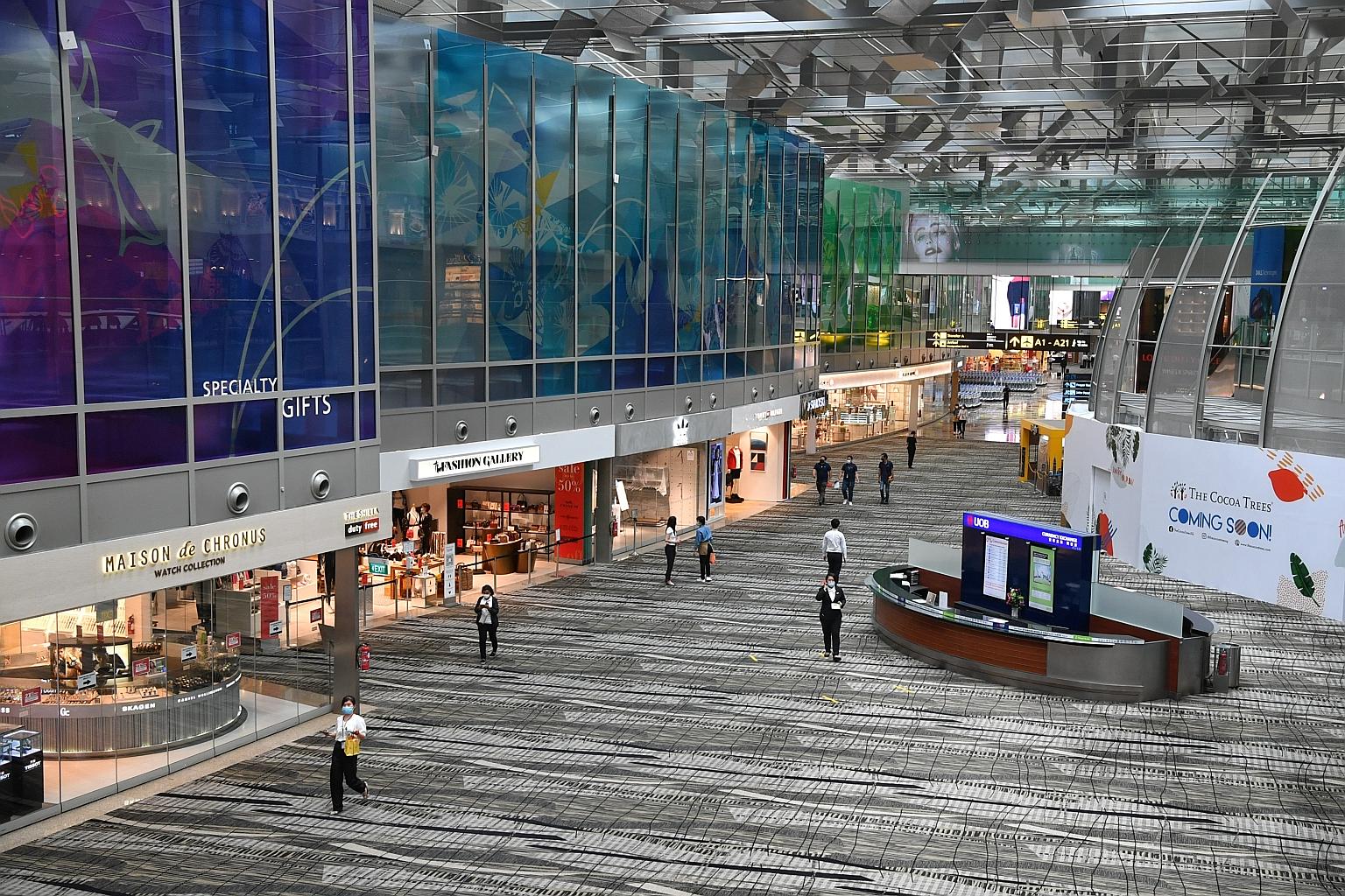 Changi Airport is set to see more travellers with the relaxing of border controls to visitors from New Zealand and Brunei. Transport Minister Ong Ye Kung said yesterday that the aviation sector, airport and Singapore Airlines do not just concern the