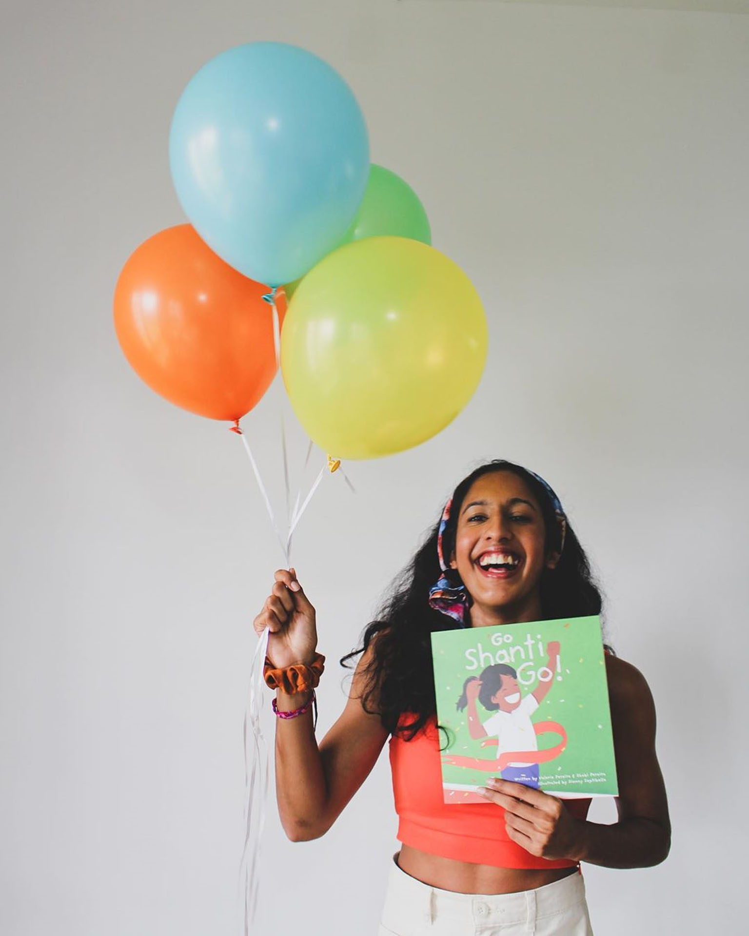 Singapore sprinter Shanti Pereira, who holds the 100m and 200m national records, yesterday launched a children's book commemorating her journey towards the 200m SEA Games title in 2015. The book, titled Go Shanti Go, is co-authored by her sisters Val