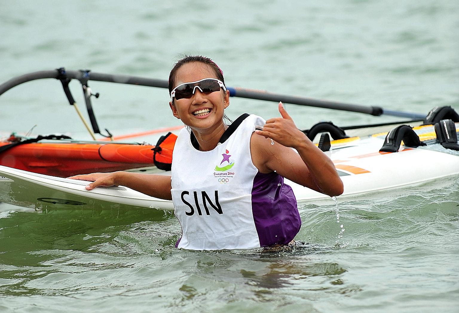 Audrey Yong went on to compete at the Olympics, Asian Games and SEA Games after winning a bronze in the 2010 Youth Olympics on home soil. ST FILE PHOTO