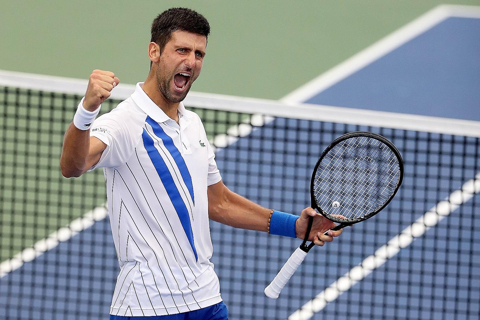 Novak Djokovic improved to 23-0 this year on Saturday by defeating Canada's Milos Raonic 1-6, 6-3, 6-4 in the ATP Western & Southern final. The Serb is on his second-best start to a season after going 41-0 in 2011. PHOTO: AGENCE FRANCE-PRESSE
