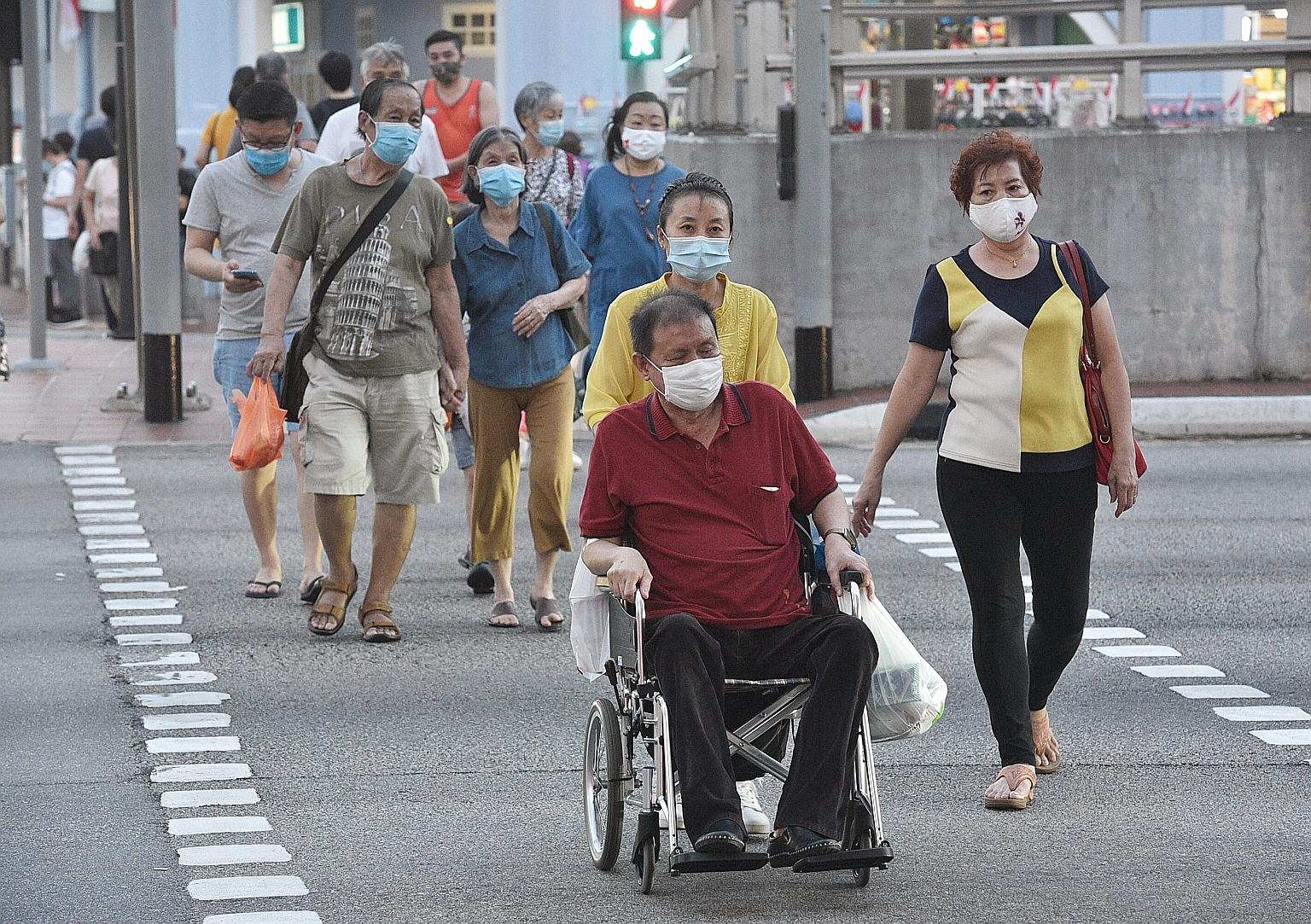 People such as those with physical or mental disabilities, seniors, low-income families and displaced workers should not be left behind as Singapore progresses, said several MPs in Parliament yesterday. ST PHOTO: DESMOND WEE