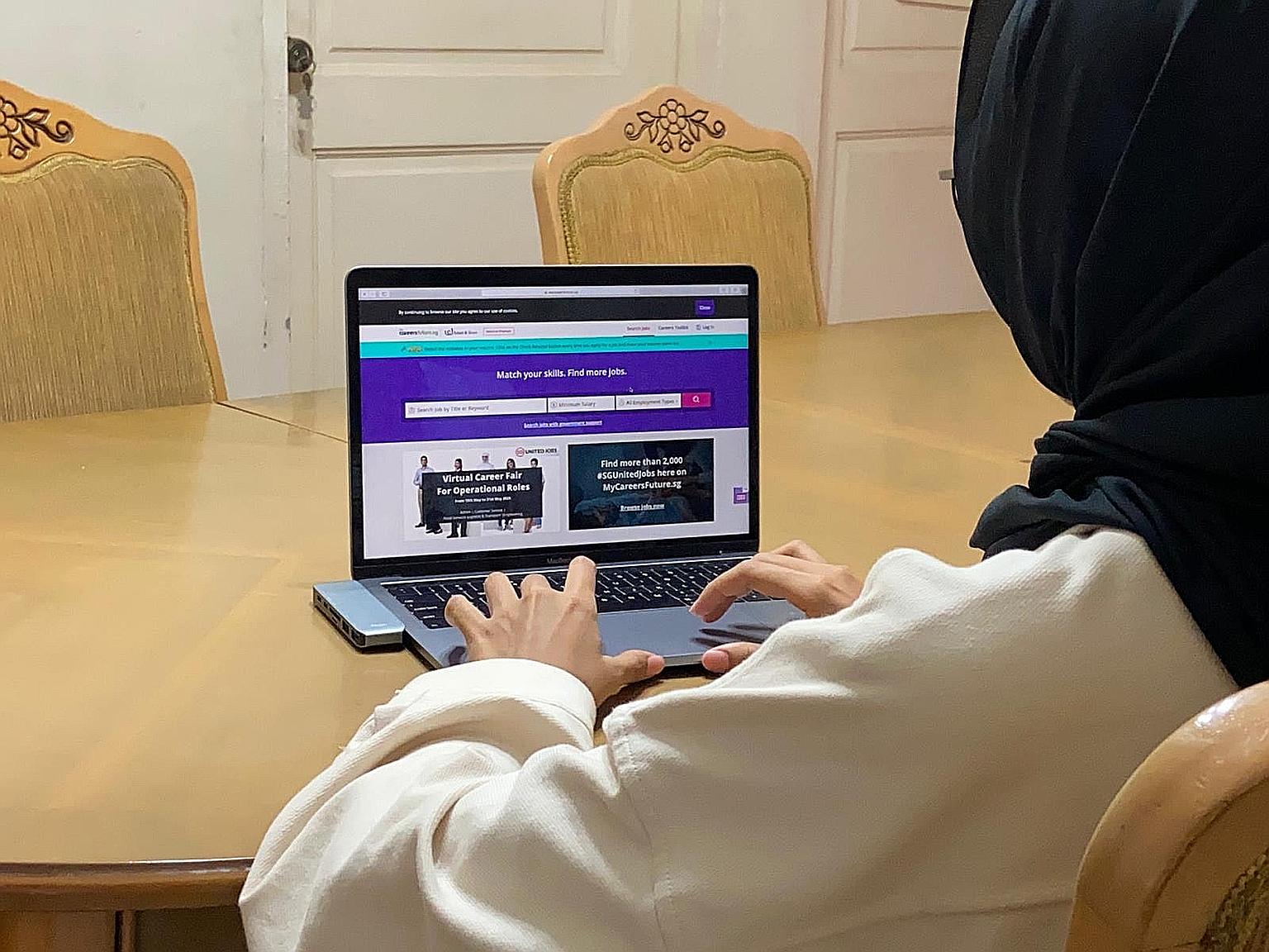 Many positions posted on the national jobs portal are in the technology and financial sectors, where some firms are still expanding their operations despite the pandemic-induced downturn. ST PHOTO: NORHAIZA HASHIM