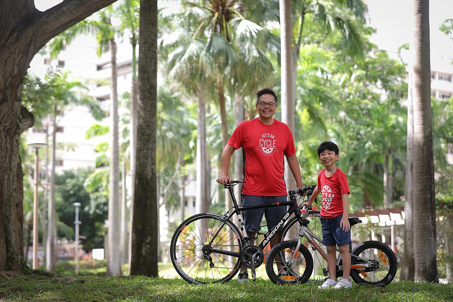 Regional sales director Dennis Tan, 39, and his son, who is in Primary 1, will be among 4,700 cyclists in the sold-out OCBC Cycle Virtual Ride from Nov 1-15. Like the duo, nearly 70 per cent of the participants are signing up for the first time.