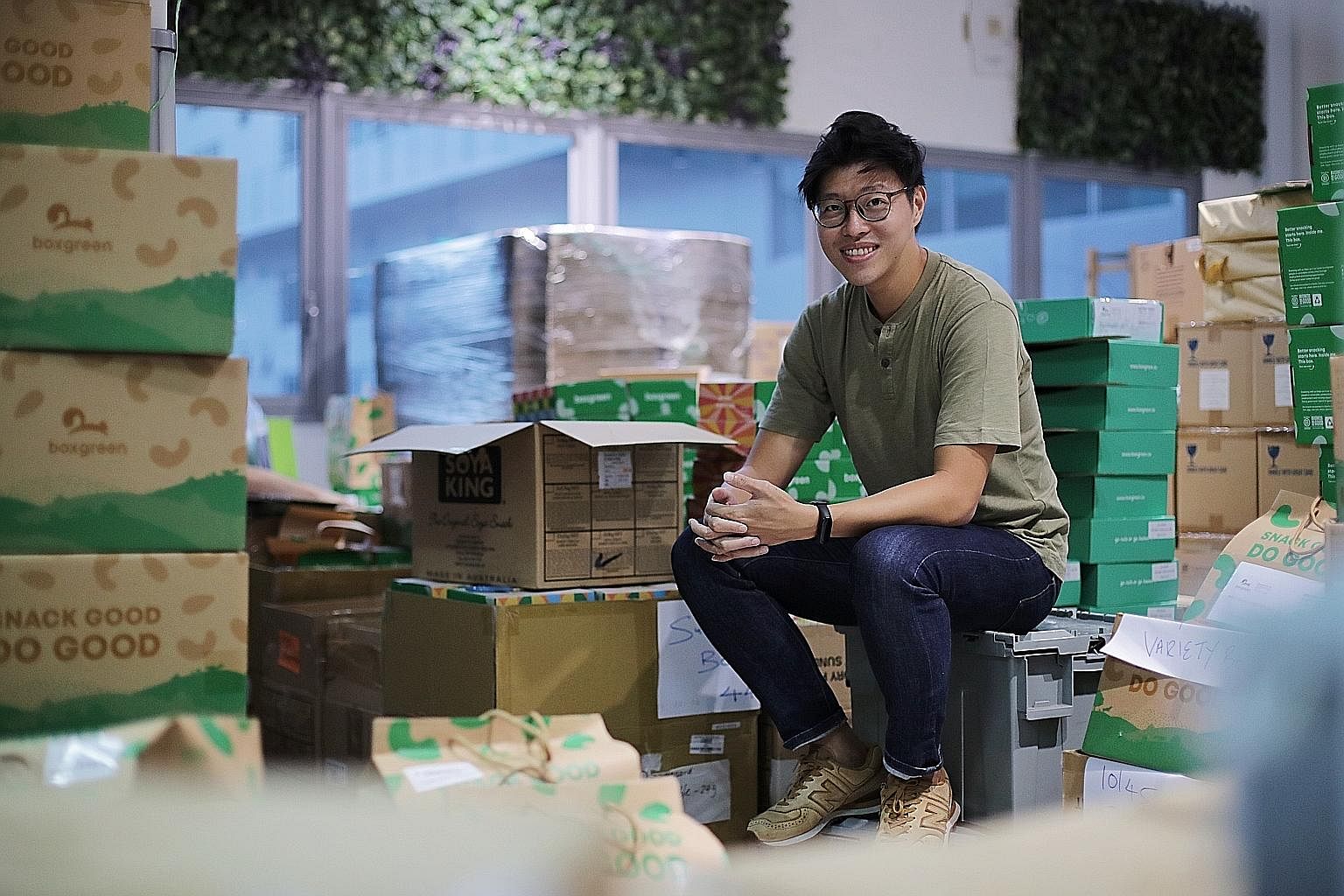 Food service BoxGreen, which Mr Walter Oh co-founded, is a B-corp certified business, which means it uses business as a force for good.