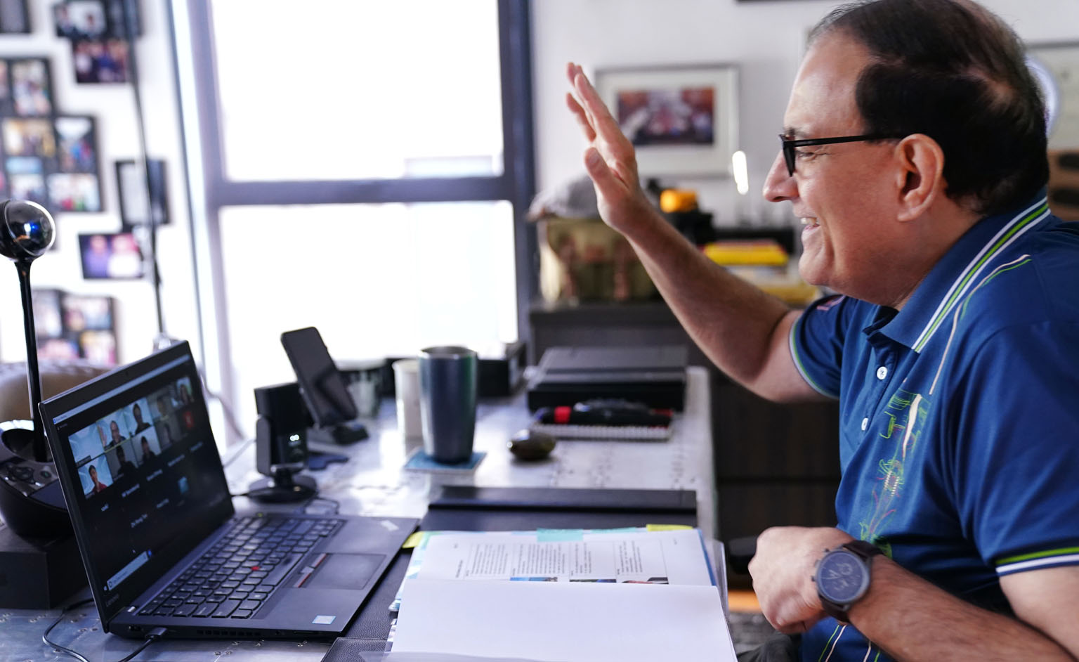 Minister for Communications and Information S. Iswaran speaking to students who are pursuing science, technology, engineering and mathematics courses, at the virtual talent showcase organised by SGInnovate yesterday.