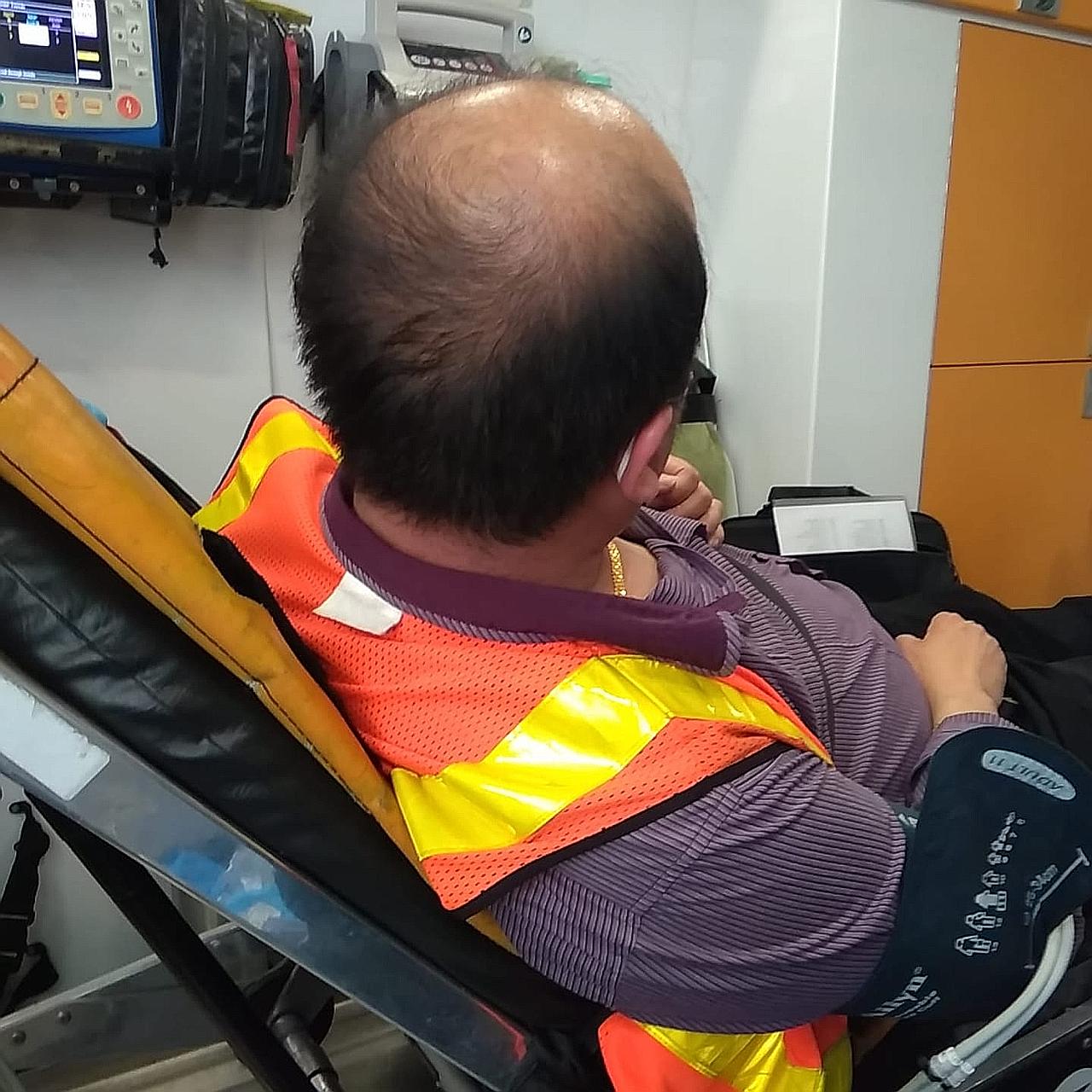 A male commuter who boarded service 21 at Pasir Ris Drive 6 without a mask hurled vulgarities at the bus driver (above) and punched him. Although shaken, the bus driver did not sustain any serious injuries.