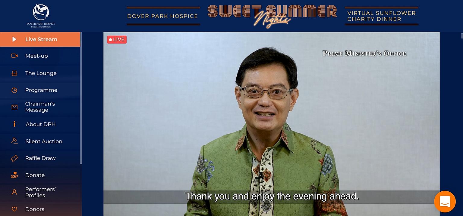 Deputy Prime Minister Heng Swee Keat, guest of honour at Dover Park Hospice's fund-raiser last Friday, noted that many charities are finding it harder to raise funds now, and lauded the hospice for its dedication.