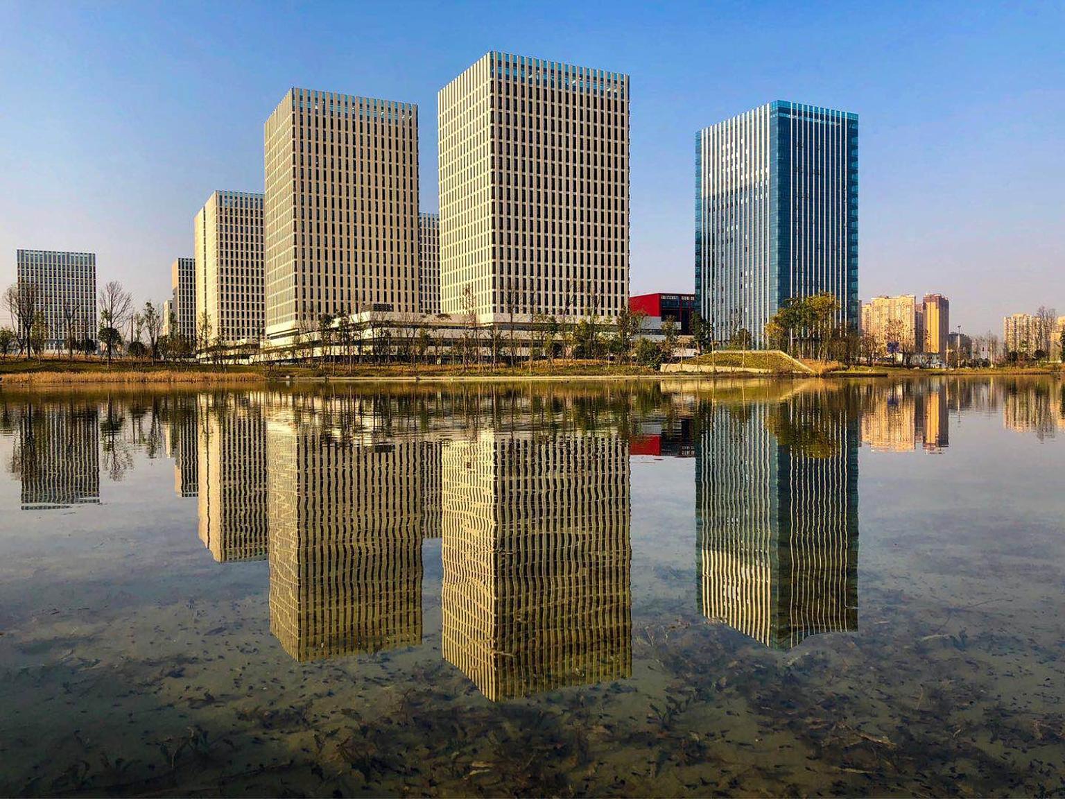 The Artificial Intelligence Innovation Centre at the Singapore-Sichuan Hi-Tech Innovation Park in China. Singapore is Sichuan's largest foreign investor so far, with cumulative investments of about US$7.55 billion across 665 projects. PHOTO: SINO-SIN