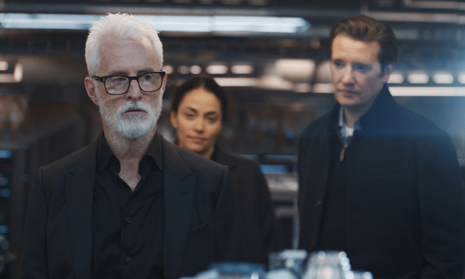 John Slattery (far left) stars in science-fiction drama Next.