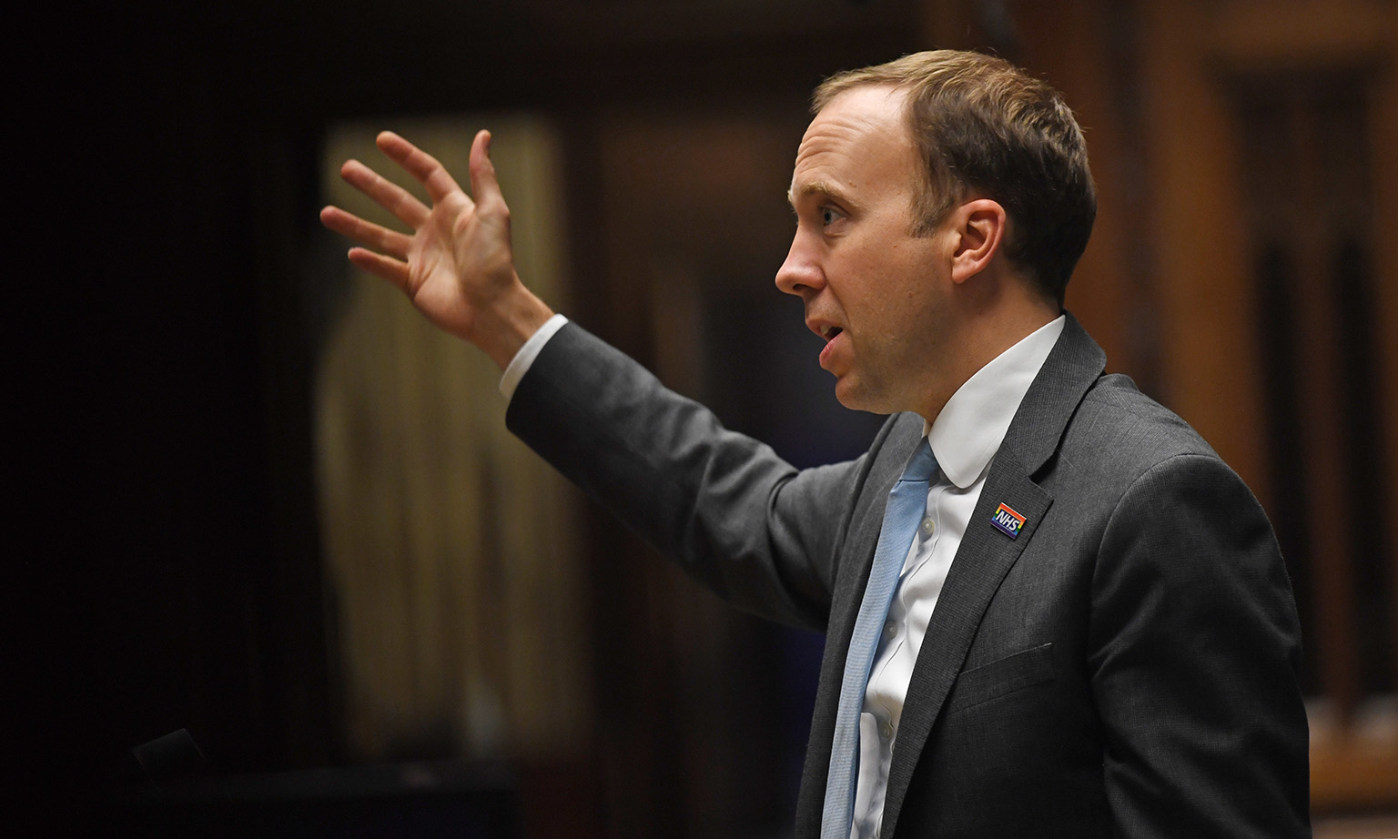 British Health Secretary Matt Hancock told Parliament on Monday that there was a failure in the "automated transfer of files" from laboratories to Public Health England.