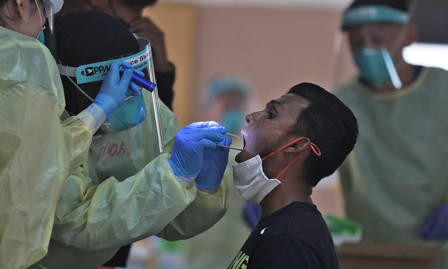 Tampines Rovers' Fazrul Nawaz was among the 223 players and match officials who were swab tested and passed.