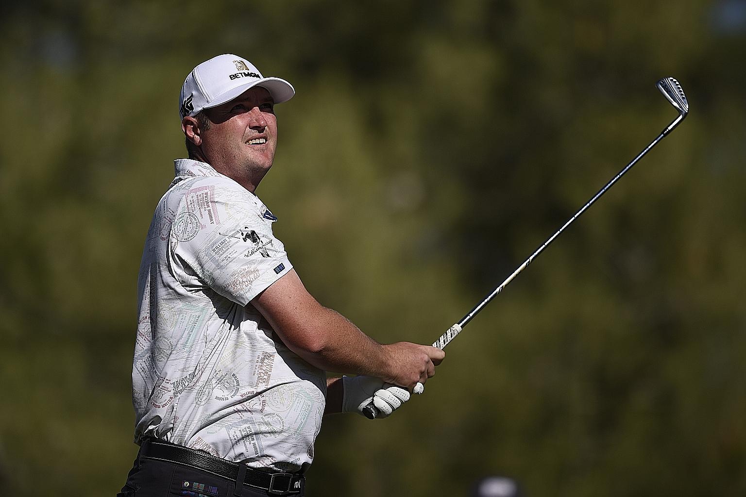 Jason Kokrak conquering his nerves to shoot a solid 64 in the final round to avoid a fourth runner-up PGA Tour finish in his career. PHOTO: REUTERS