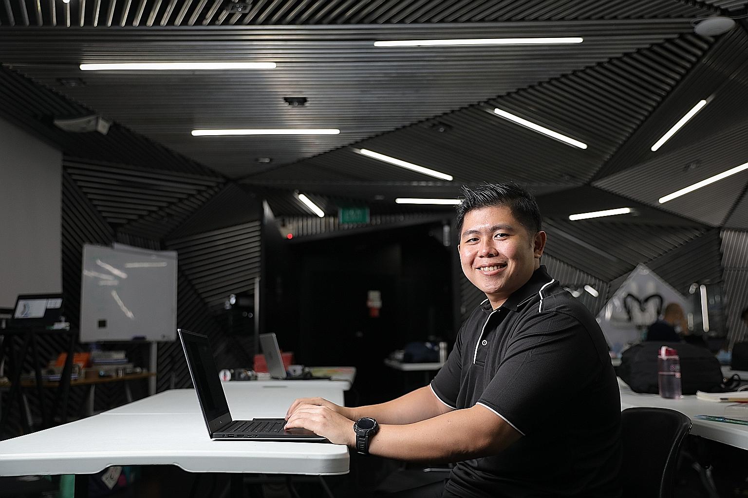 Mr Mohammad Hasbi Mohammad Shazali joined a software and robotic process automation course as part of the SGUnited Mid-Career Pathways Programme. ST PHOTO: ONG WEE JIN