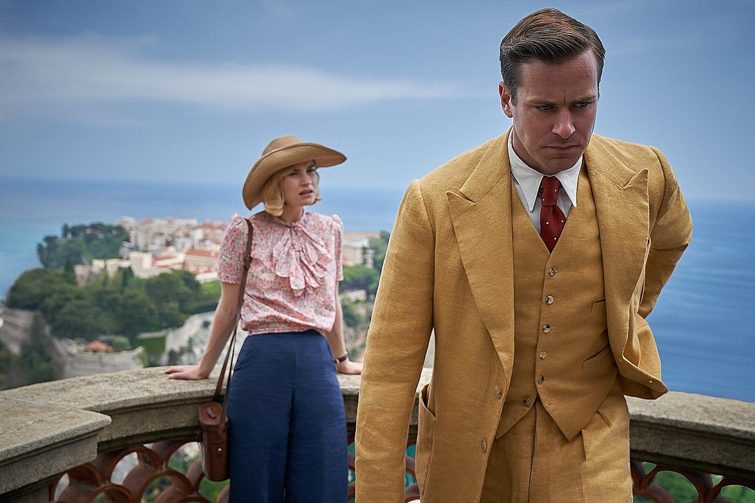 Lily James and Armie Hammer in Rebecca, the Netflix adaptation of Daphne du Maurier's 1938 mystery thriller.