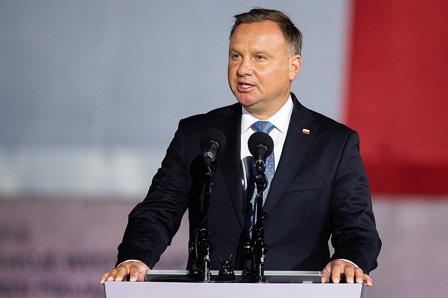 Polish President Andrzej Duda is subject to quarantine but is feeling well, as more restrictions to curb the spread of the virus came into force in Poland yesterday.