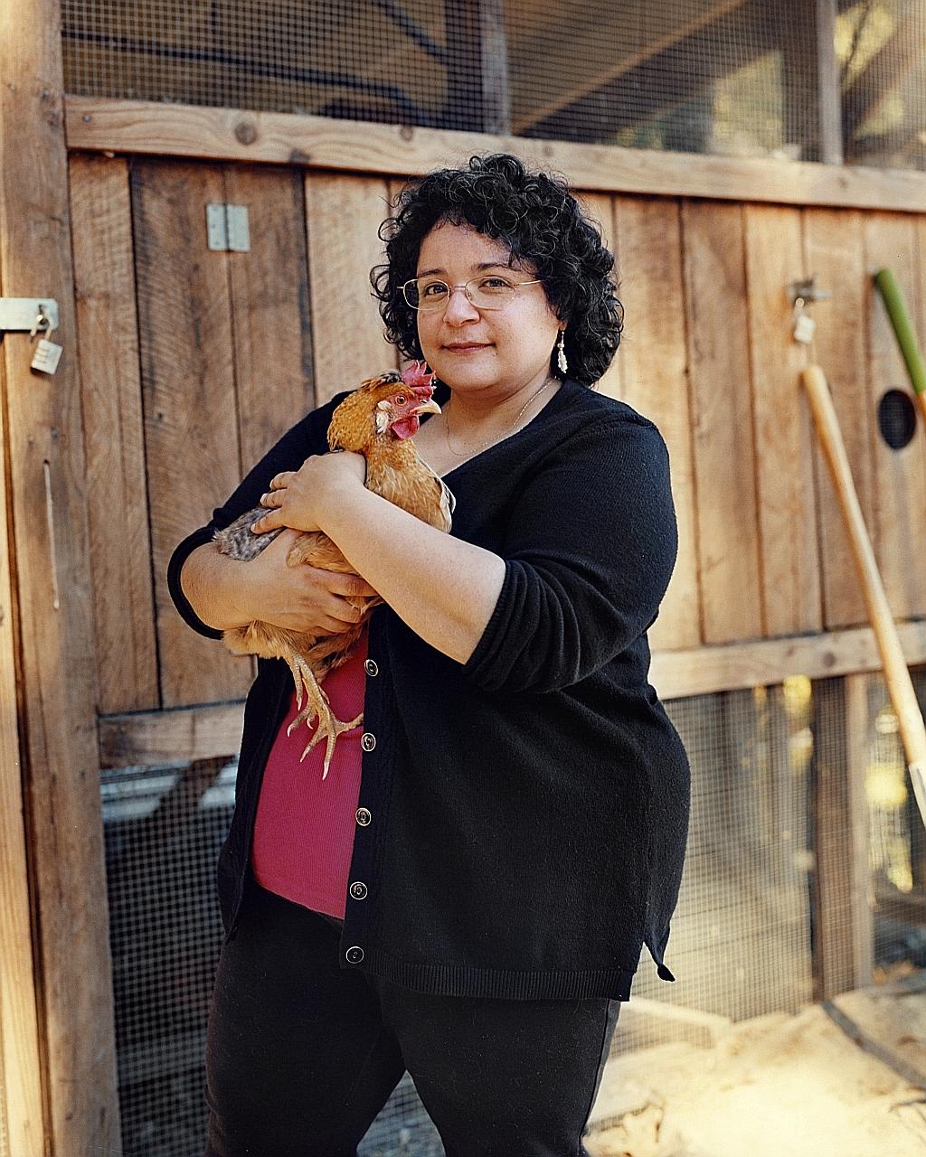 Peruvian-Lithuanian composer Gabriela Lena Frank in her farm in Mendocino County, California. Her heritage suffuses her music, and her academy, the Gabriela Lena Frank Creative Academy of Music, focuses on training new voices.
