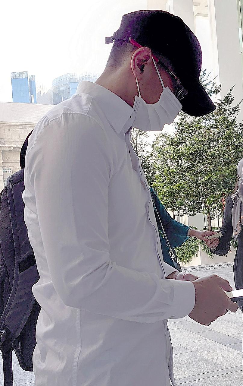 Mohamed Ardlee Iriandee Mohamed Sanip was sentenced yesterday to 7½ years' jail and six strokes of the cane. ST PHOTO: WONG KWAI CHOW