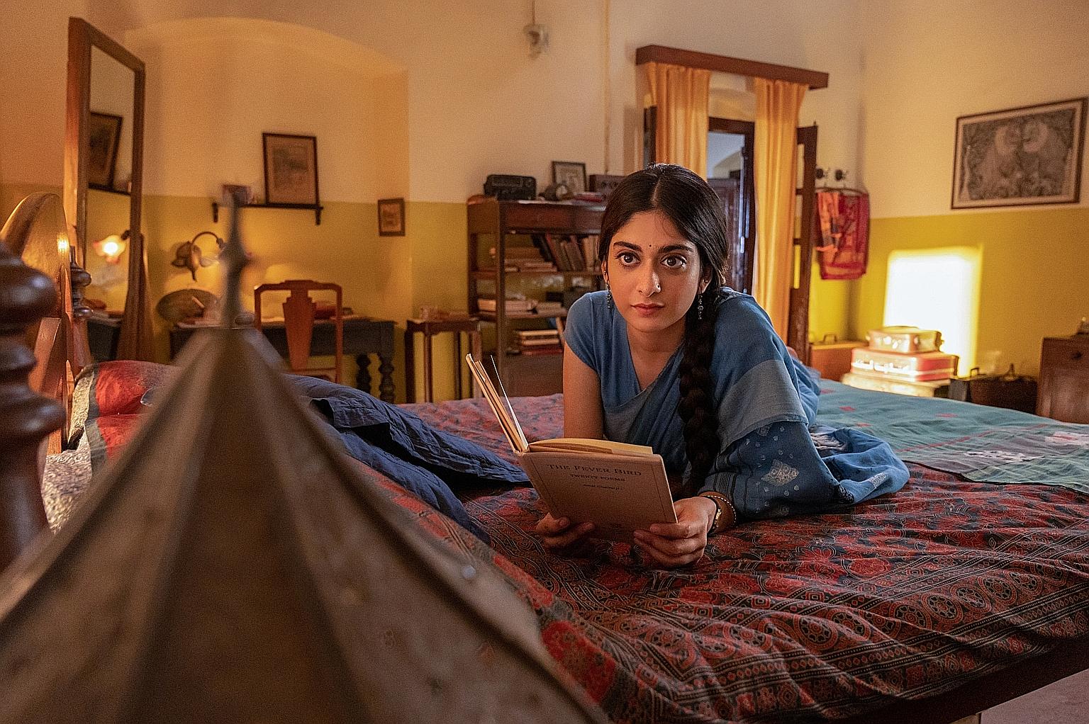 In A Suitable Boy, Indian actress Tanya Maniktala plays Lata (left), a university student from a well-to-do family seeking her own path even as her family plans an arranged marriage for her.