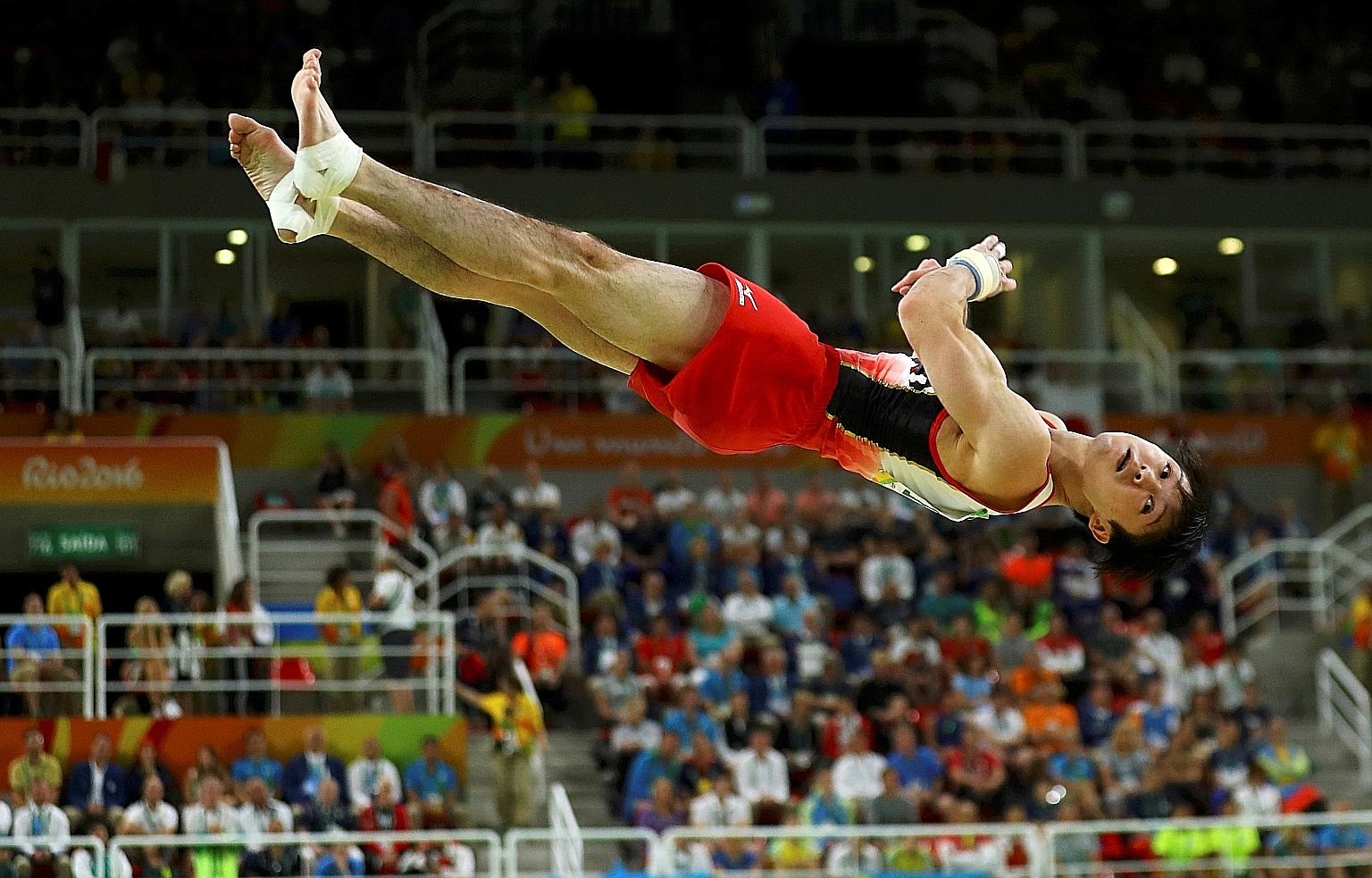 Three-time Olympic gold medallist Kohei Uchimura is cleared to participate in Sunday's meet. He tested negative for Covid-19 after first registering what was believed to be a false positive result.
