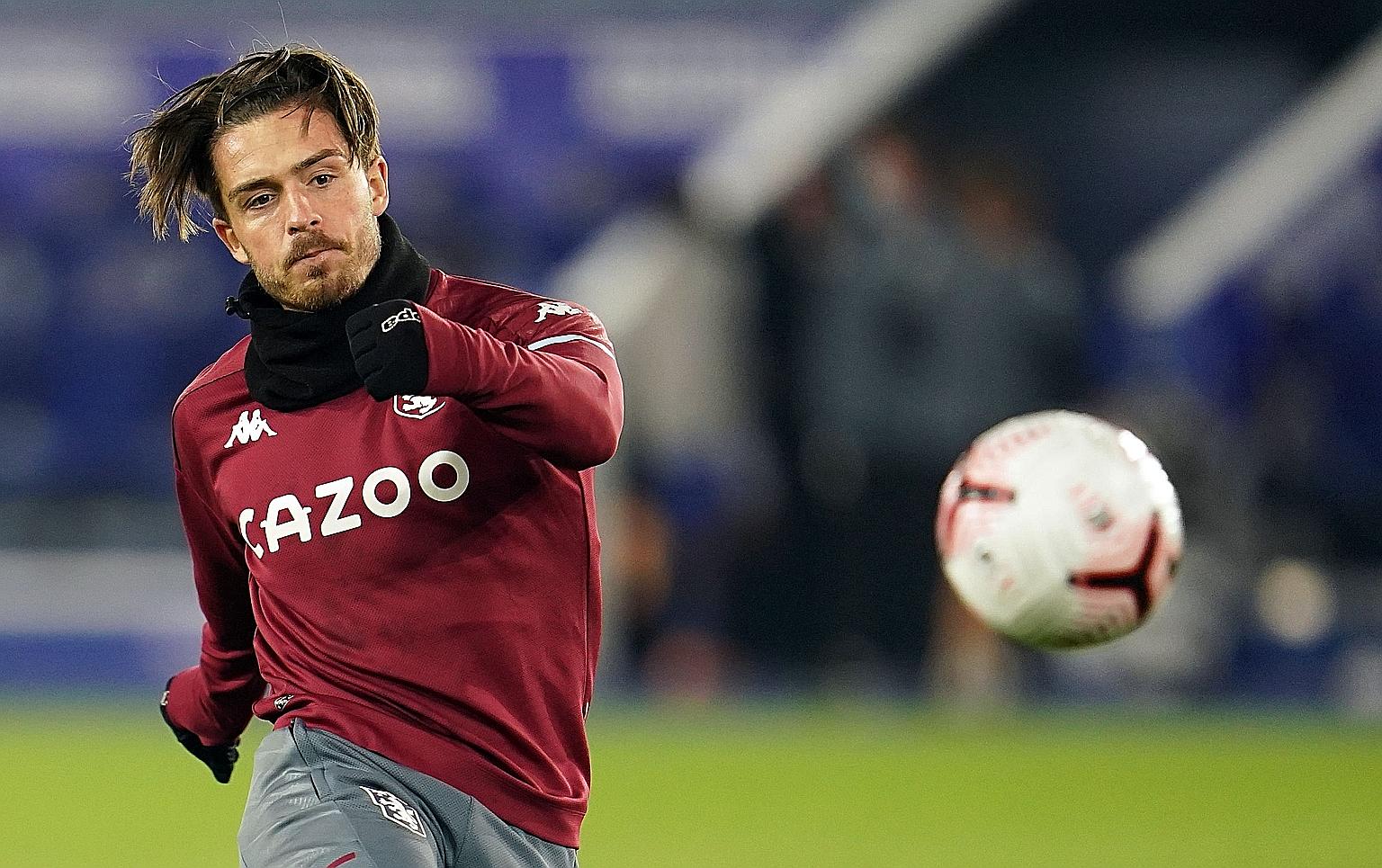 Aston Villa's Jack Grealish, with four league goals, has been identified by Arsenal as the danger man in their clash today.