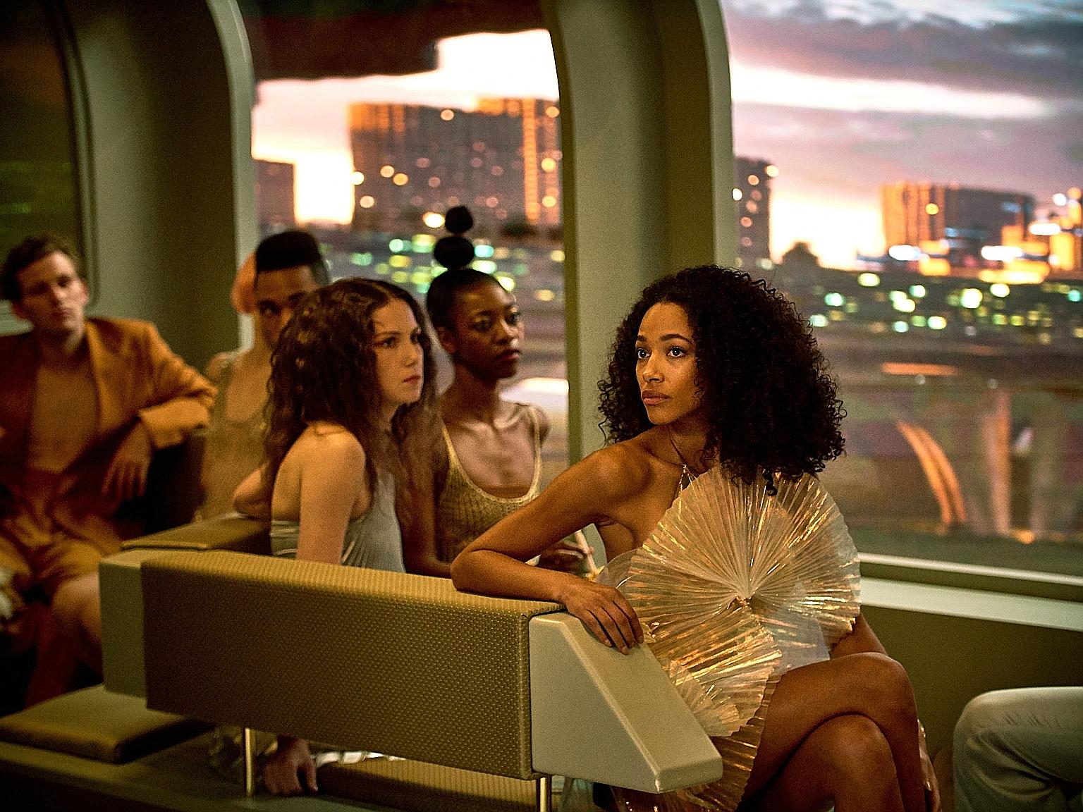 Kylie Bunbury (foreground) in Brave New World.