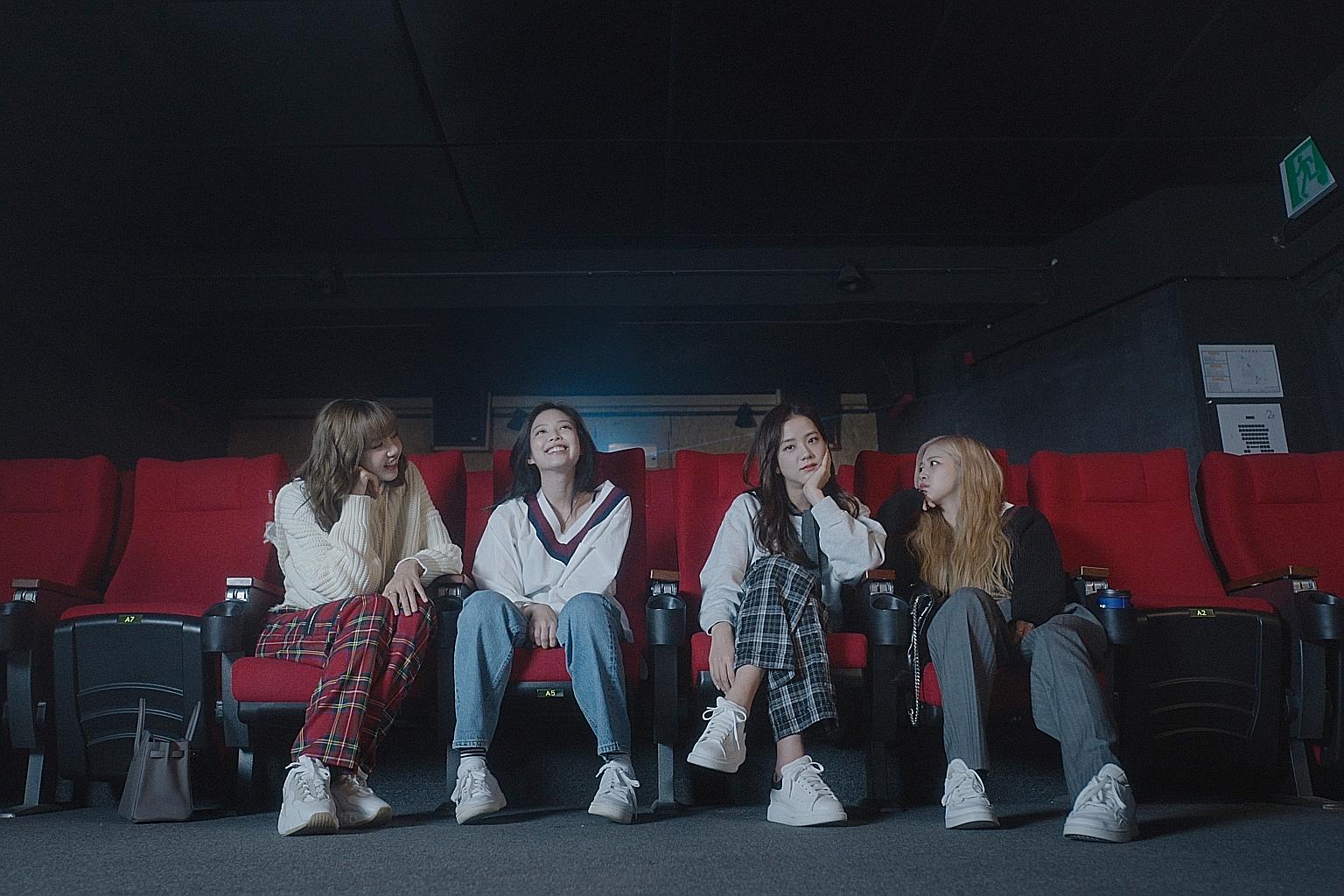 Bloomberg says K-pop girl group Blackpink are the biggest pop band in the world, according to its Pop Star Power Rankings. Here, they are seen in Netflix documentary Blackpink: Light Up The Sky