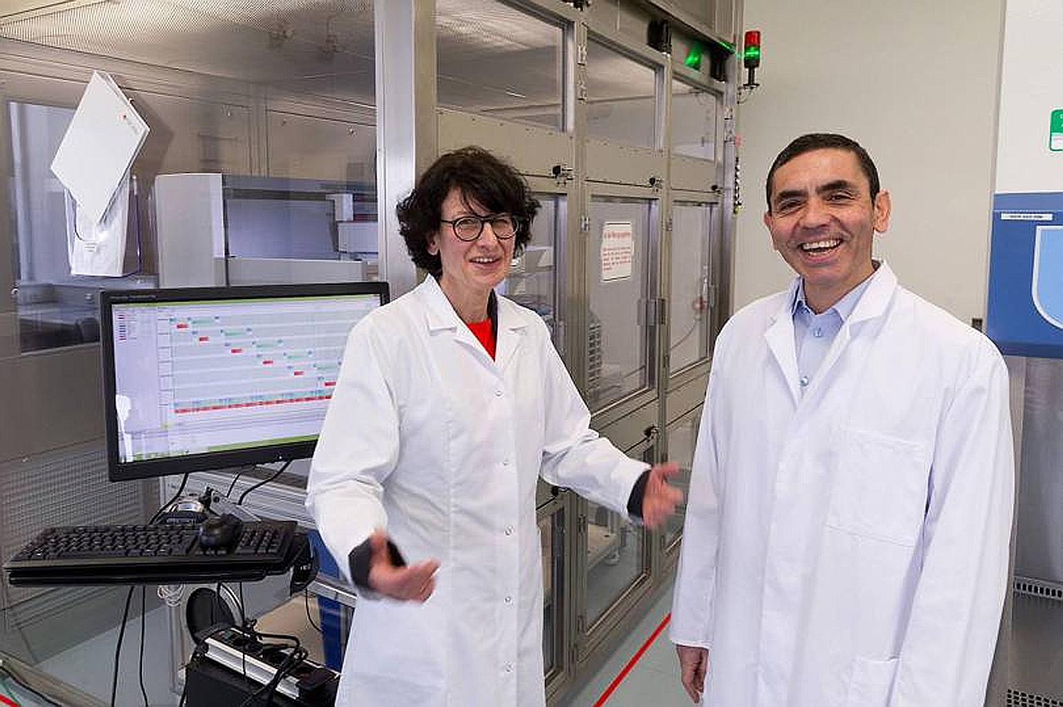 Dr Ozlem Tureci (left) and Dr Ugur Sahin met in the 1990s in Germany and fell in love while working to find a cure for cancer.