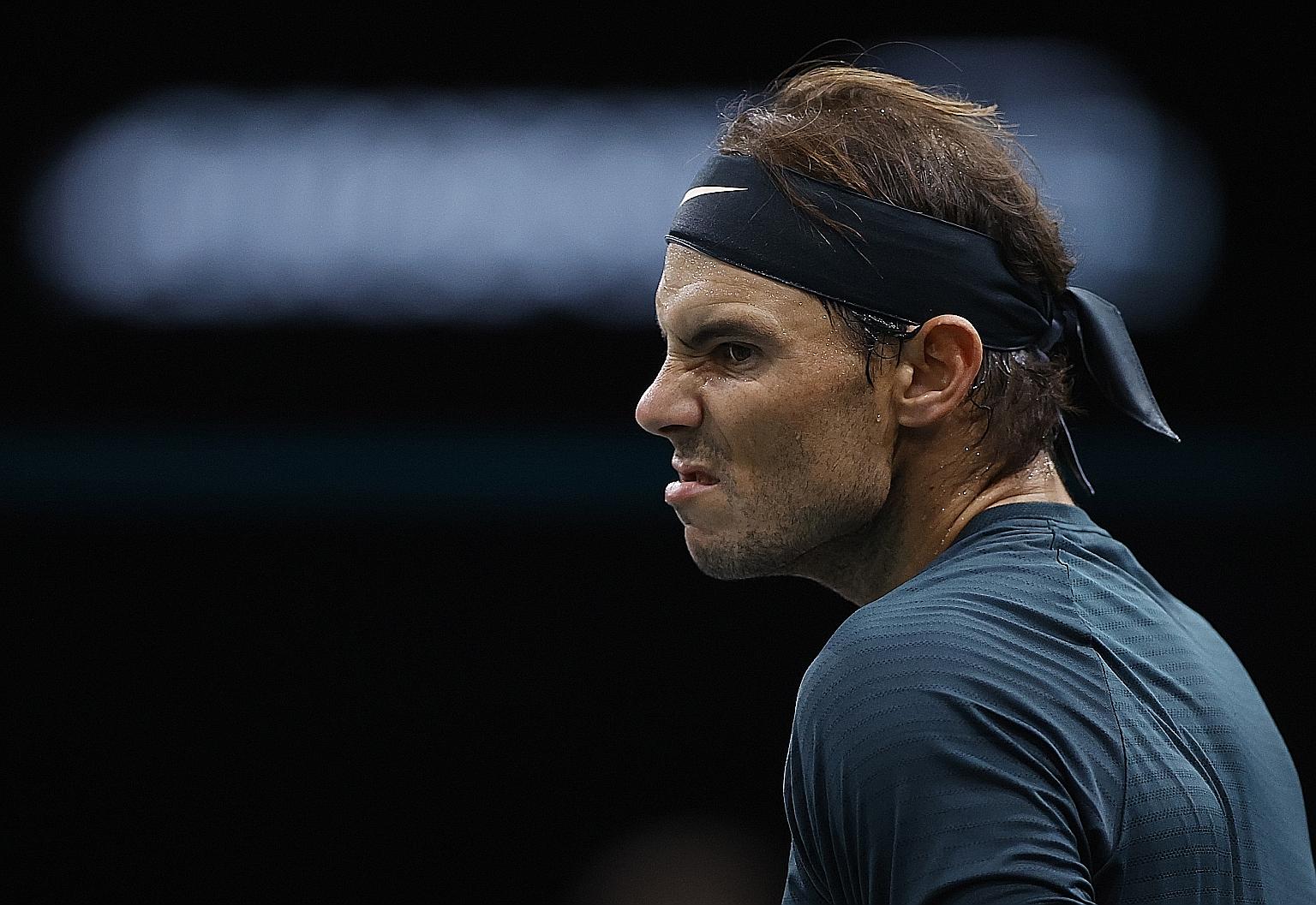 World No. 2 Rafael Nadal has a 70 per cent win rate indoors, lower than on grass, hard court, and clay.