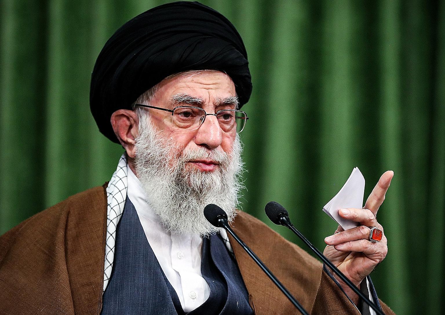 A foundation controlled by Iran's Supreme Leader Ayatollah Ali Khamenei has been blacklisted by the Trump administration. PHOTO: AGENCE FRANCE-PRESSE
