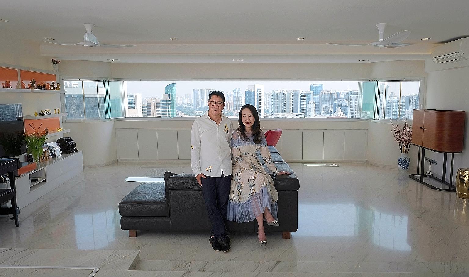 Ms Chern and her husband bought the unit at Cairnhill Plaza after viewing several homes with big balconies, bay windows and terraces, which they were not keen on. When buying property, Ms Chern considers the developer's track record and the unit's us