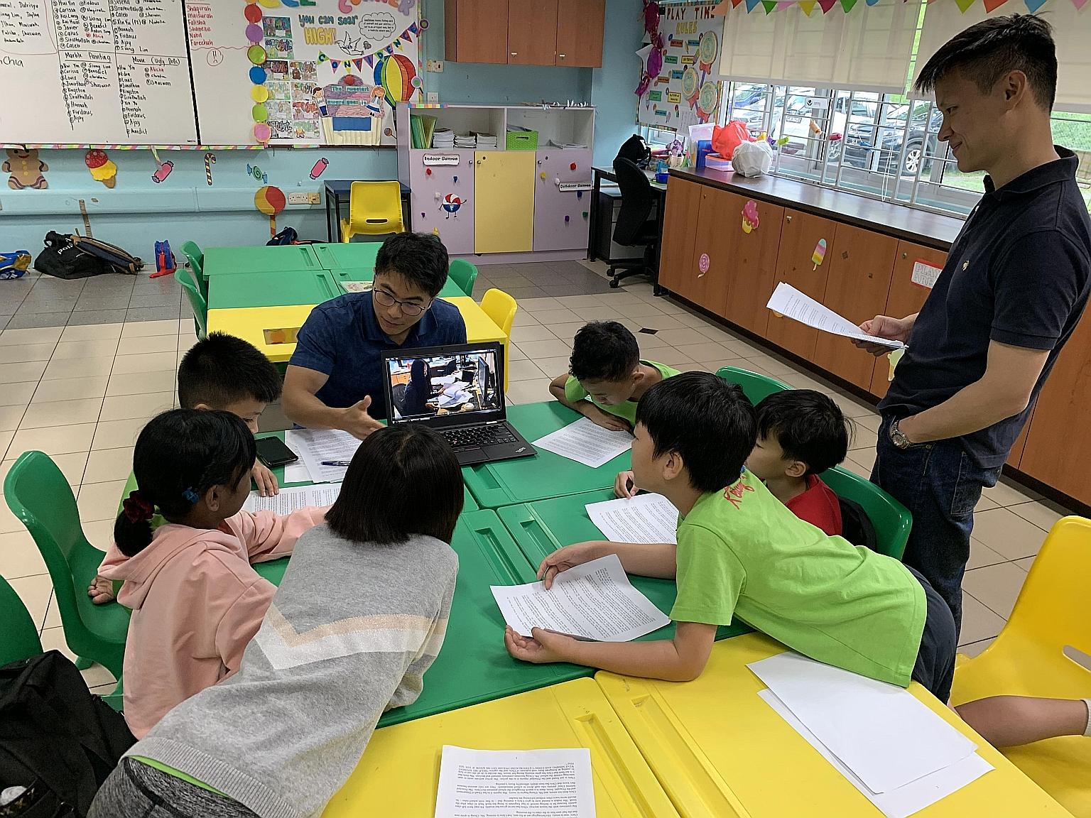 Volunteers from Shearman & Sterling taking part in an advocacy and legal education workshop with underprivileged children, organised in partnership with YMCA prior to the Covid-19 outbreak. The law firm was lauded for its community contribution by Co